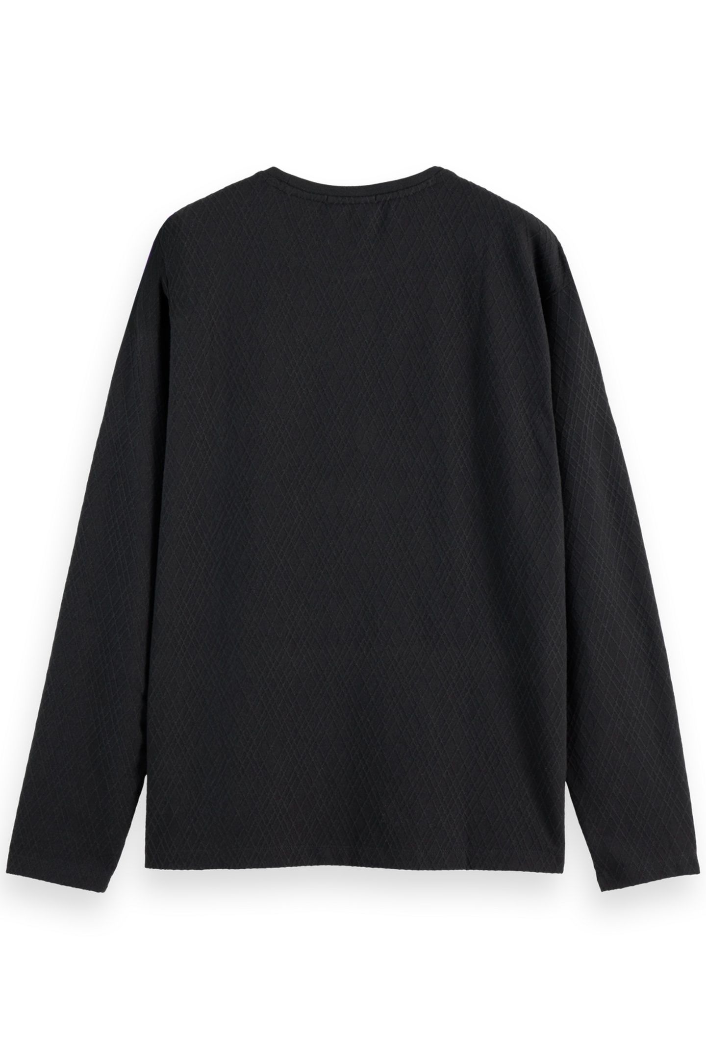 RELAXED FIT JACQUARD KNIT T-SHIRT ANTHRACITE 5