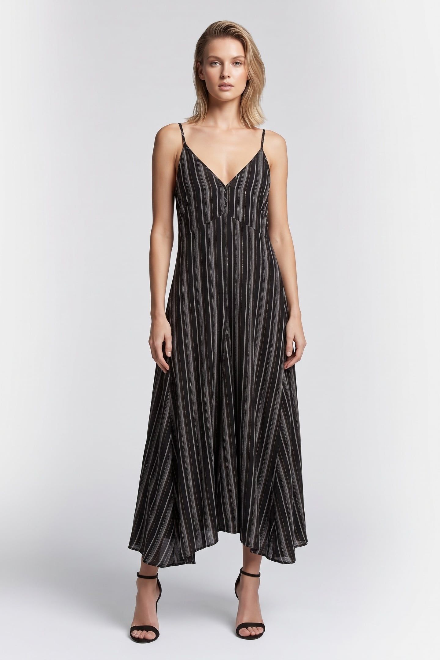 GARNE LUREX DRESS BLACK 1