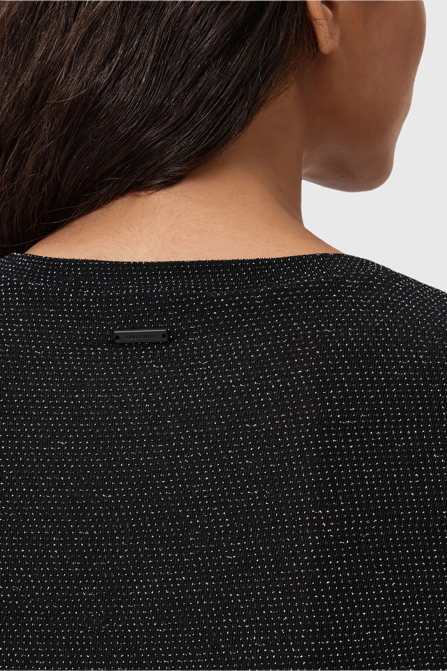 SKYLAR LS TEE SILVER/BLACK 8