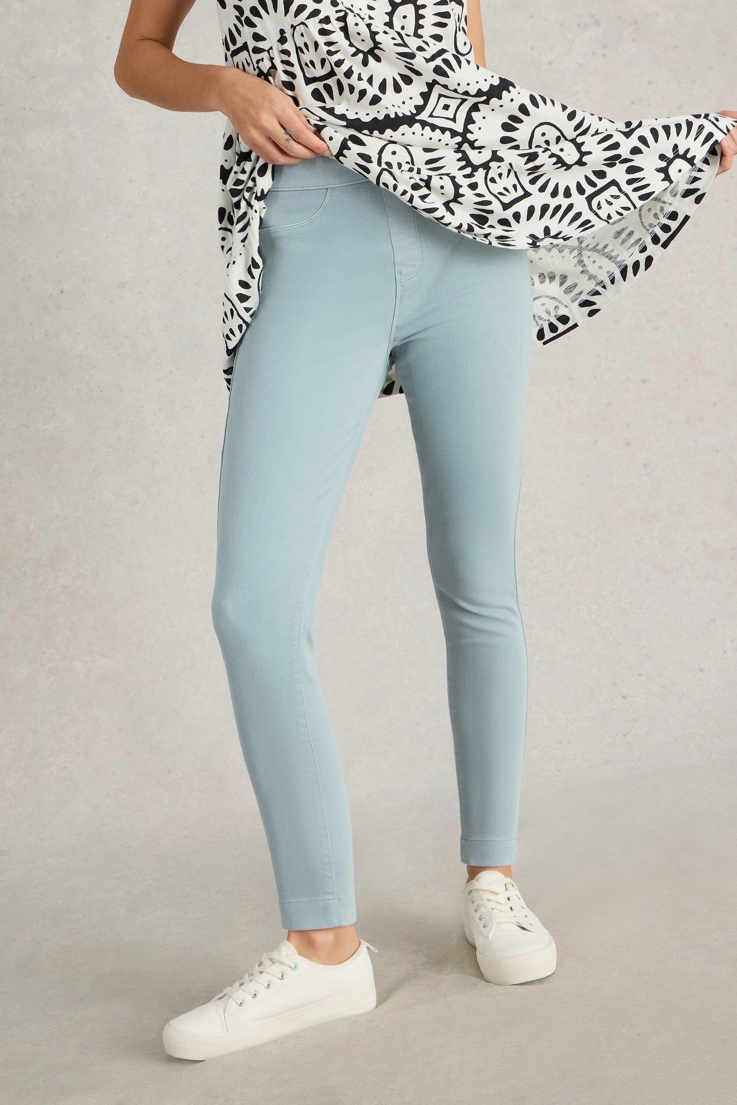 JANEY CROP JEGGING MID BLUE 2