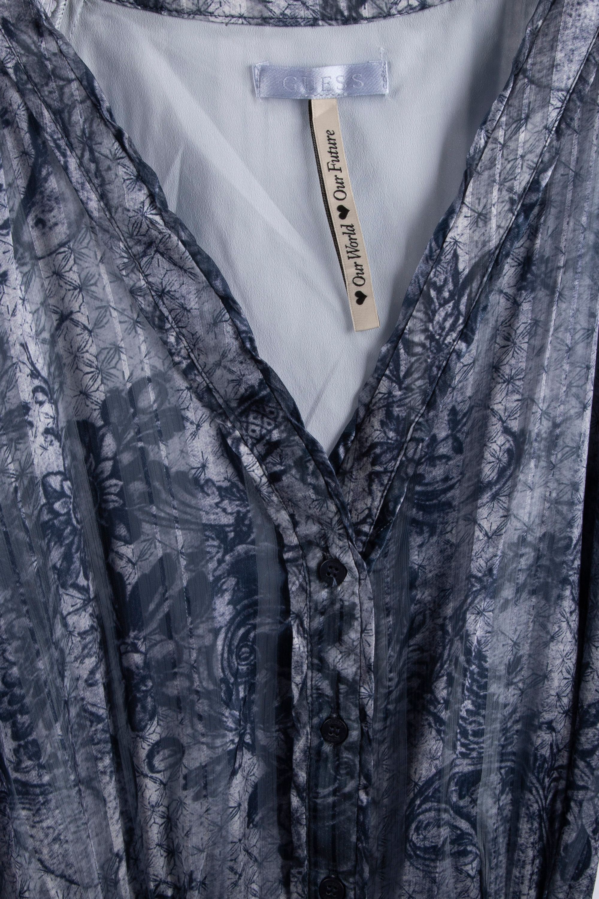 GUESS ECO BREANNA LONG DRESS INDIGO TOILE DE JOUY 3