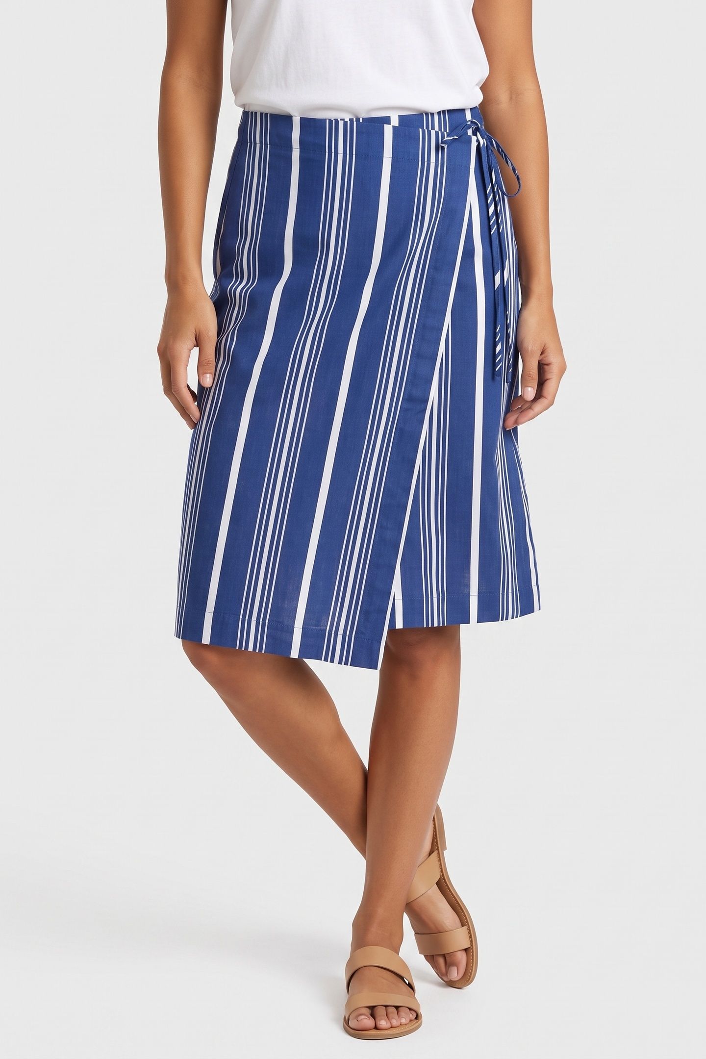JOLANDA STRIPE WRAP BLUE 1