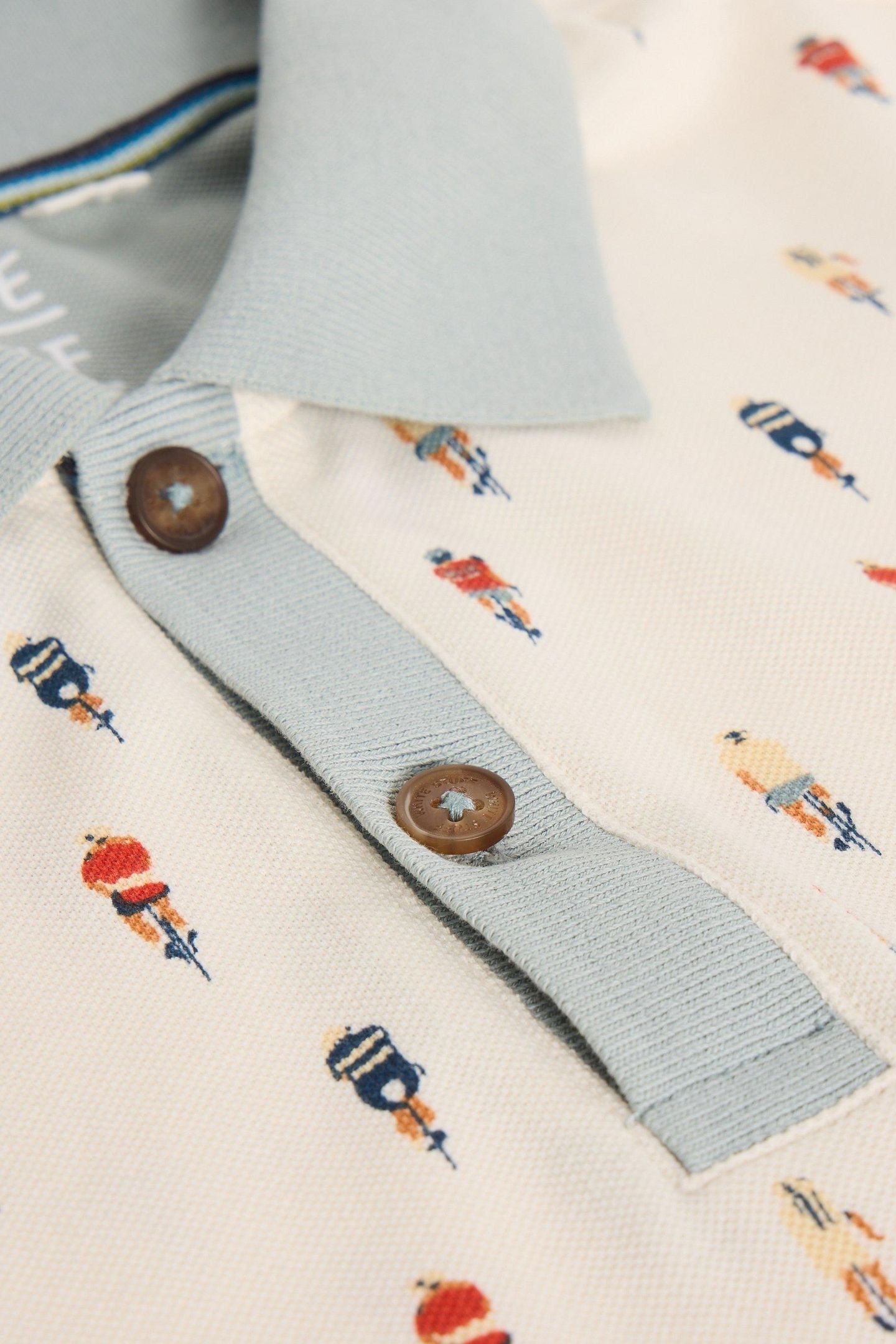 BIKE PRINTED POLO WHITE PRINT 6