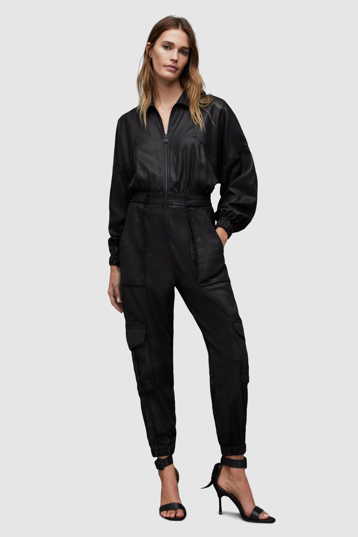 FRIEDA DENIM JUMPSUIT BLACK 1