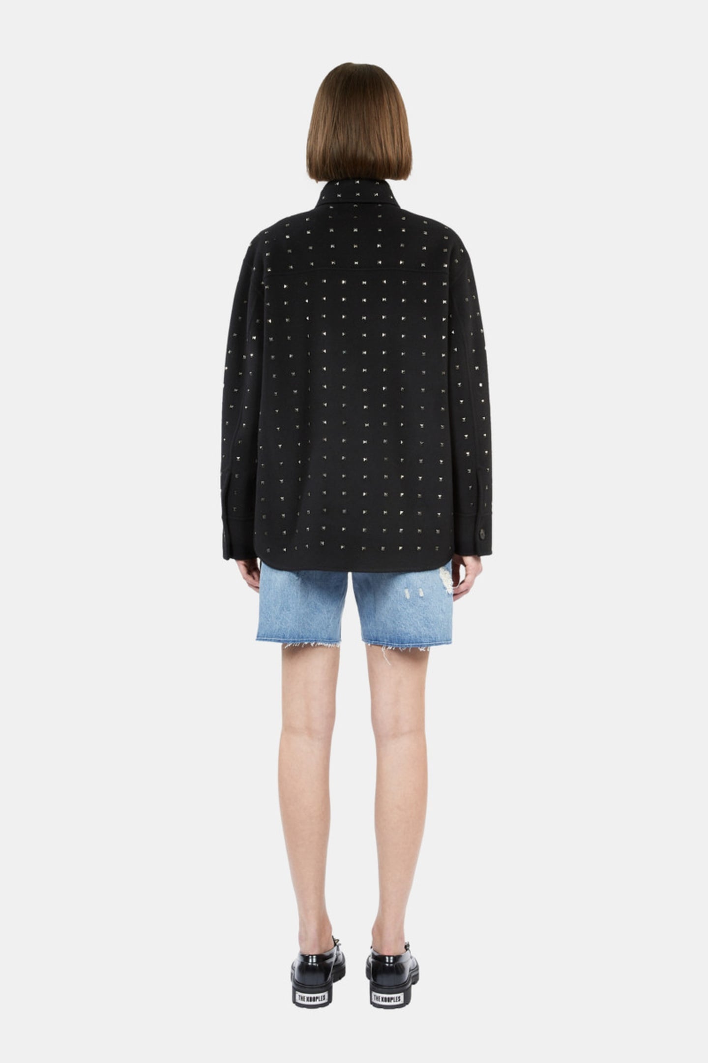 BLOUSON DOUBLE FACE DETAILS STUDS BLACK 3