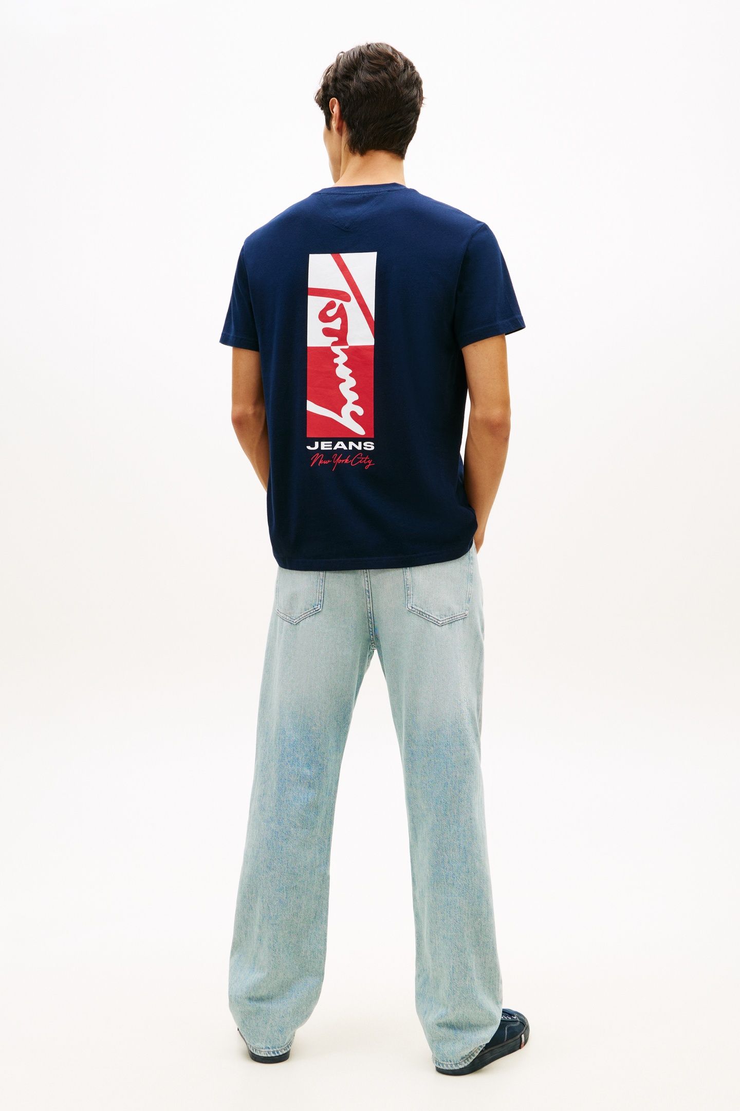 REGULAR SIGNATURE BLOCK T-SHIRT DARK NIGHT NAVY 3