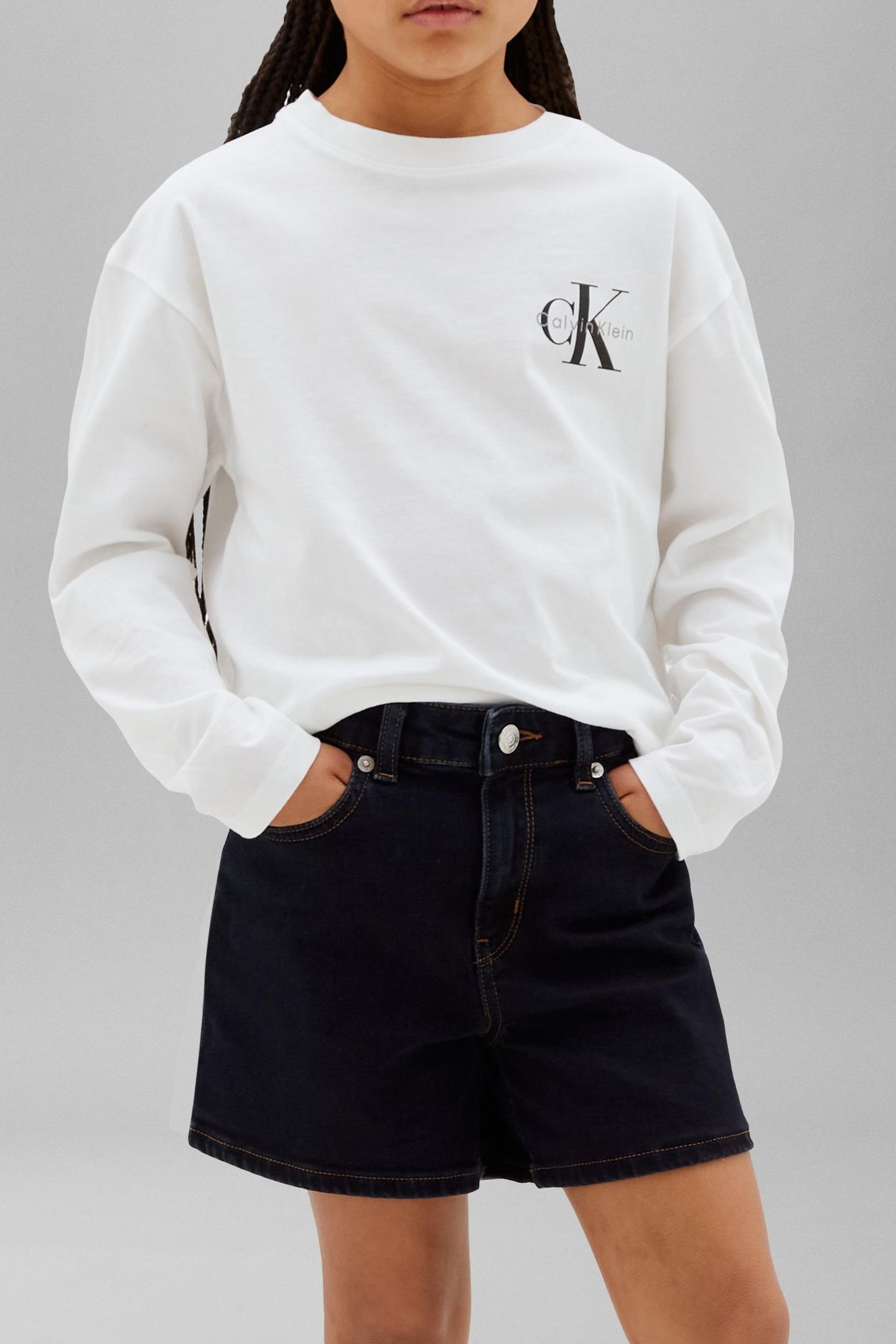 UNISEX SMALL CHEST MONOLOGO BRIGHT WHITE 1