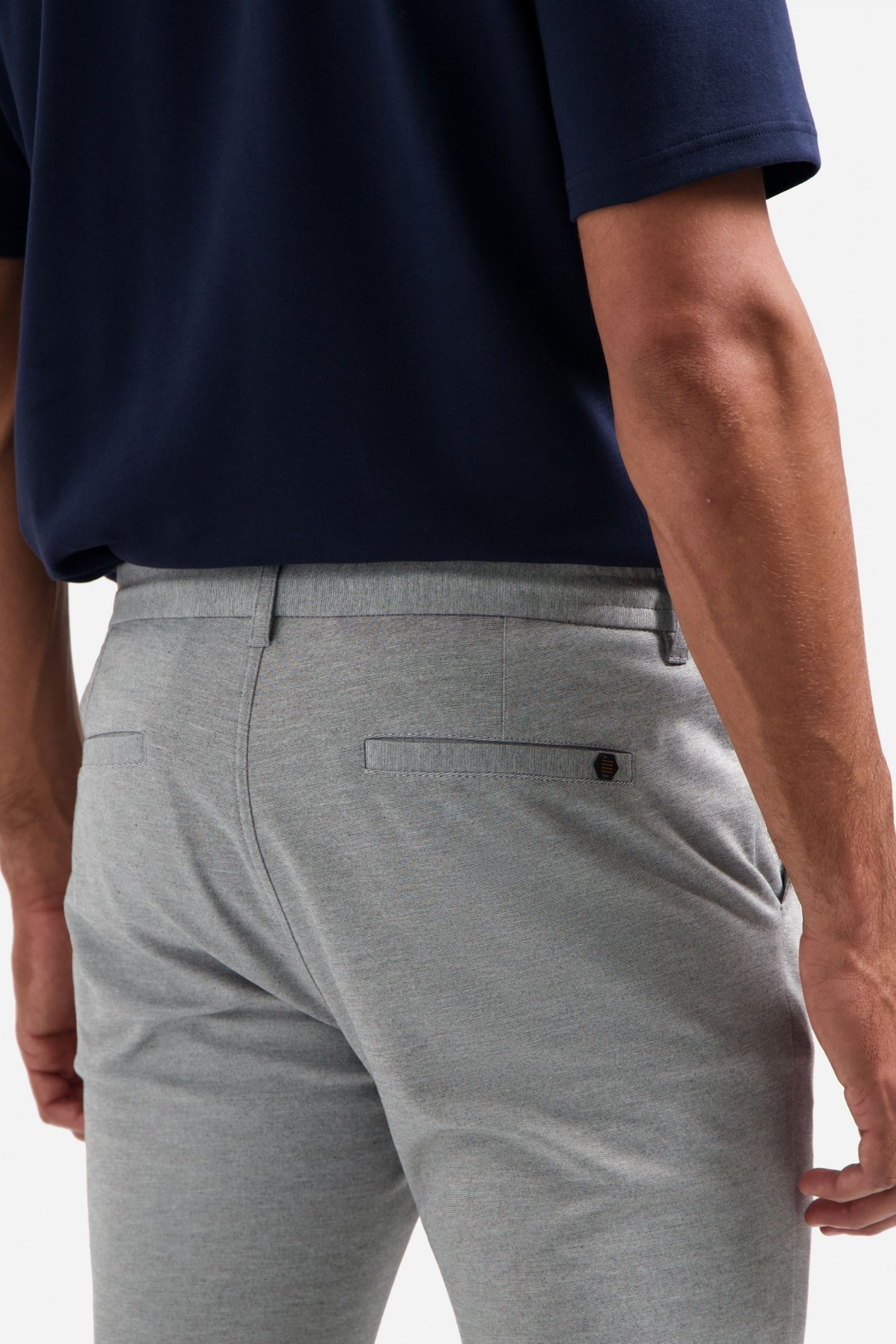 PANTS STRETCH JERSEY GREY MELANGE 4