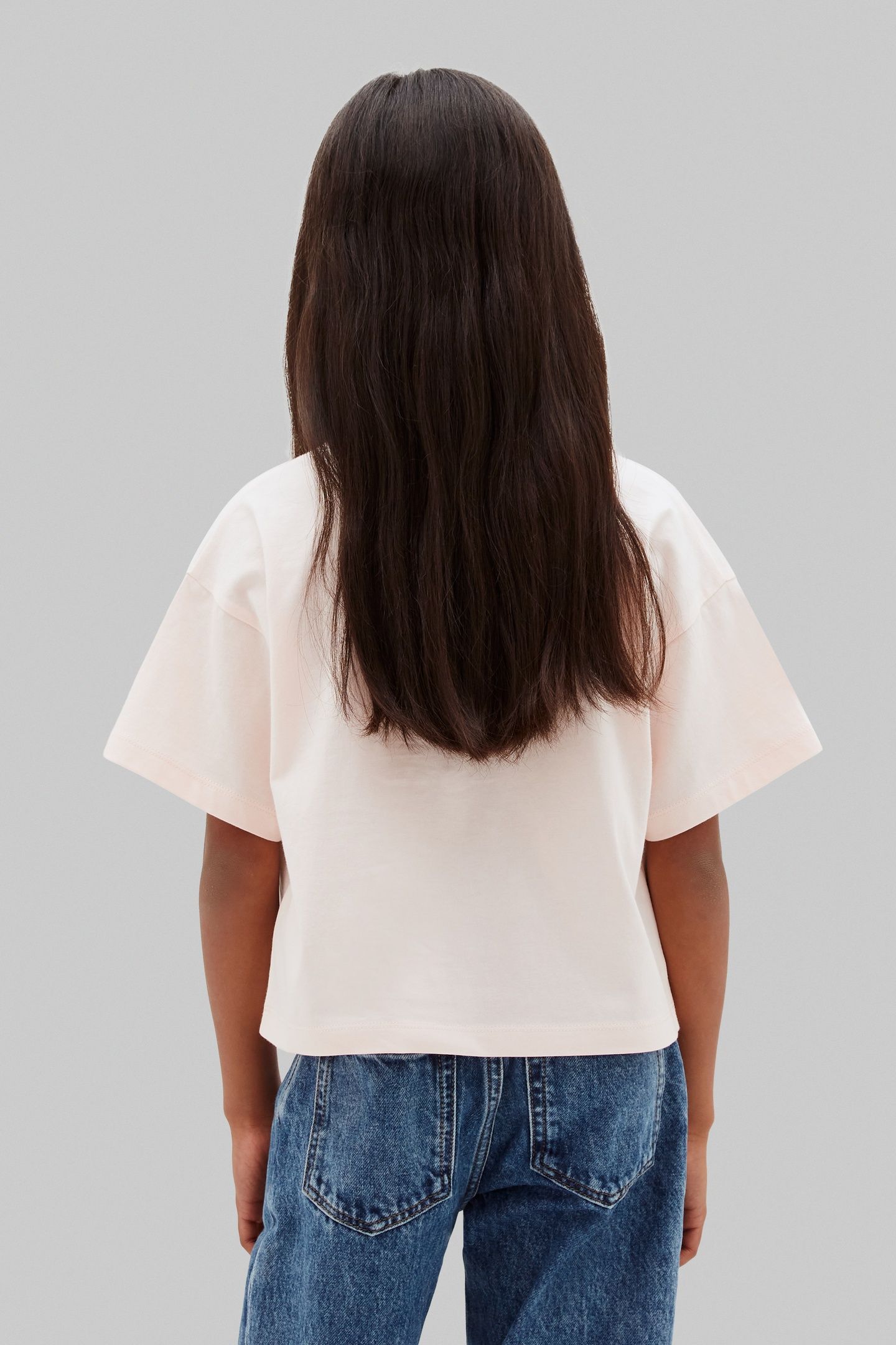 GIRLS LOGO BOXY T-SHIRT MANGANO CALCITE 3