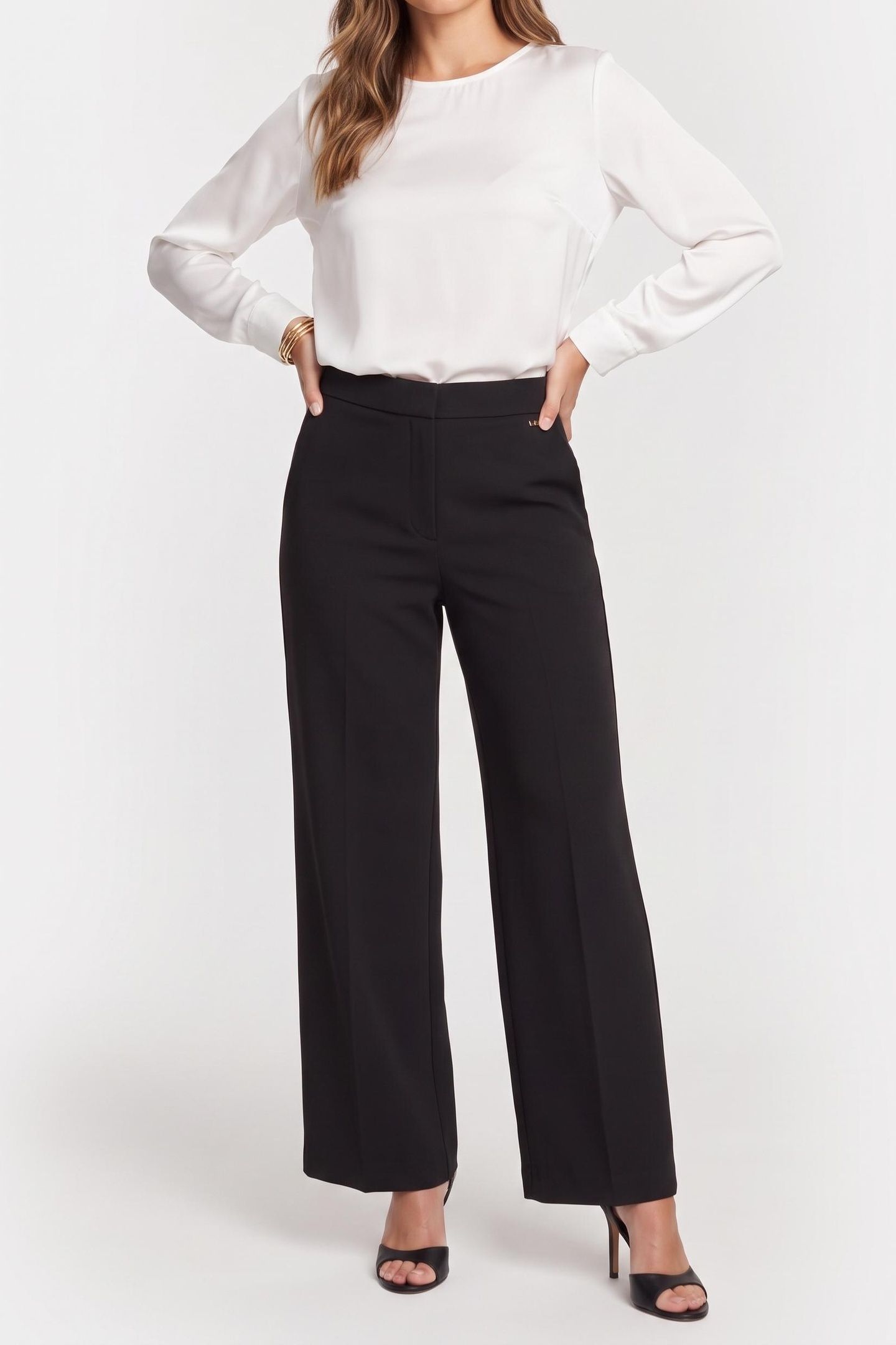 SCUBA WIDE LEG PANT BLACK 1