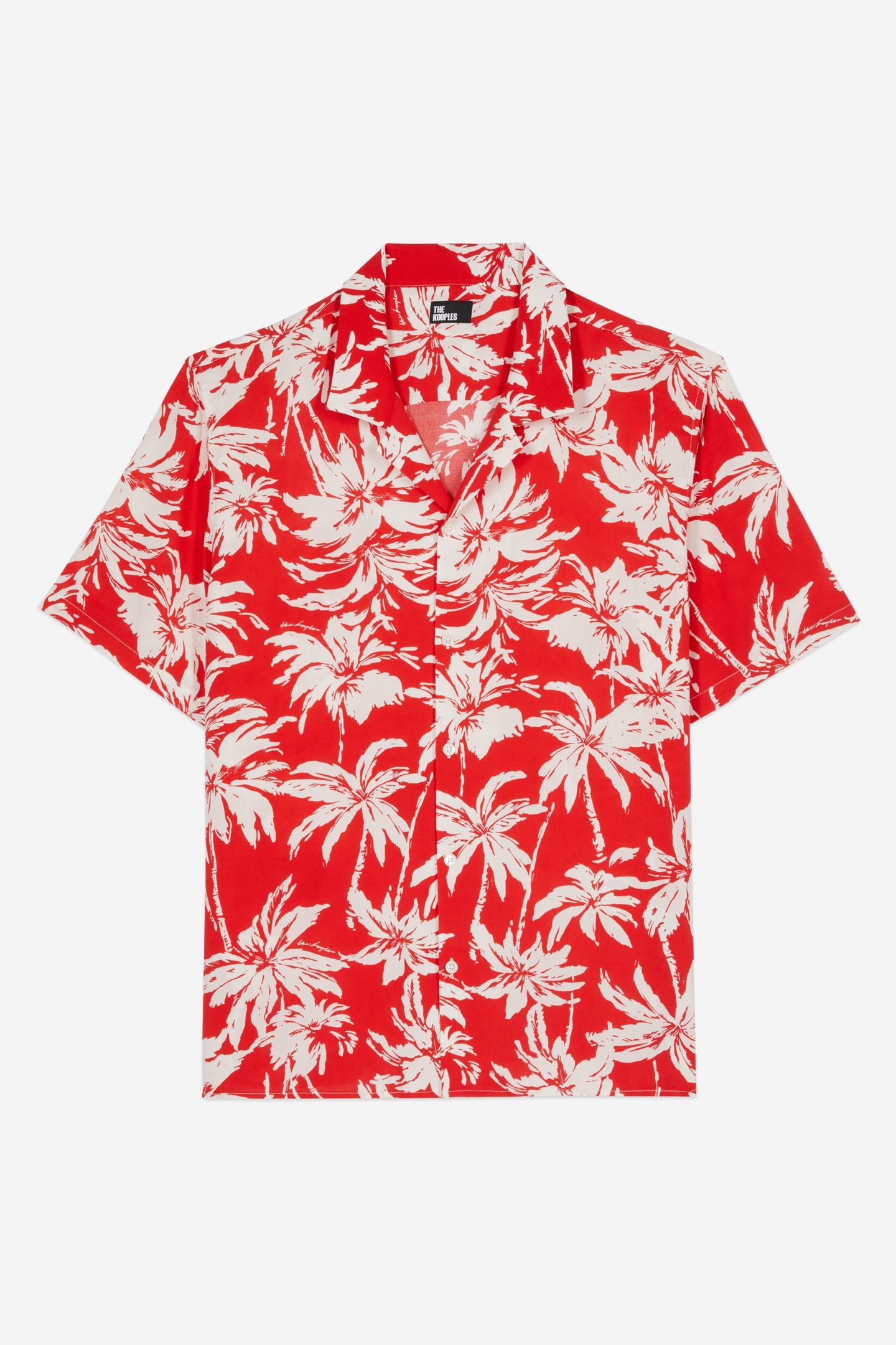 SHORT-SLEEVED SHIRT WITH SHARK NECK RED/WHITE 5
