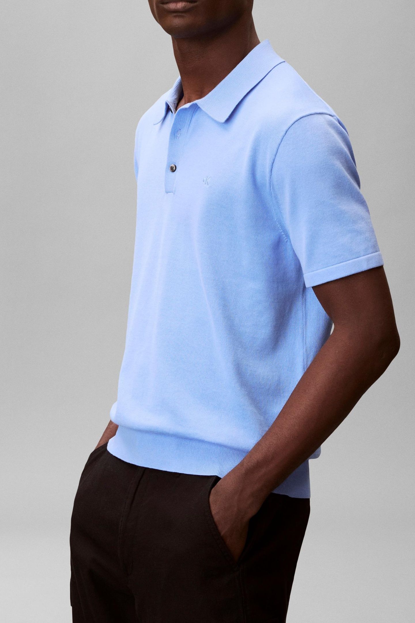 SS SUPIMA COTTON POLO BLUE DESCENT 2