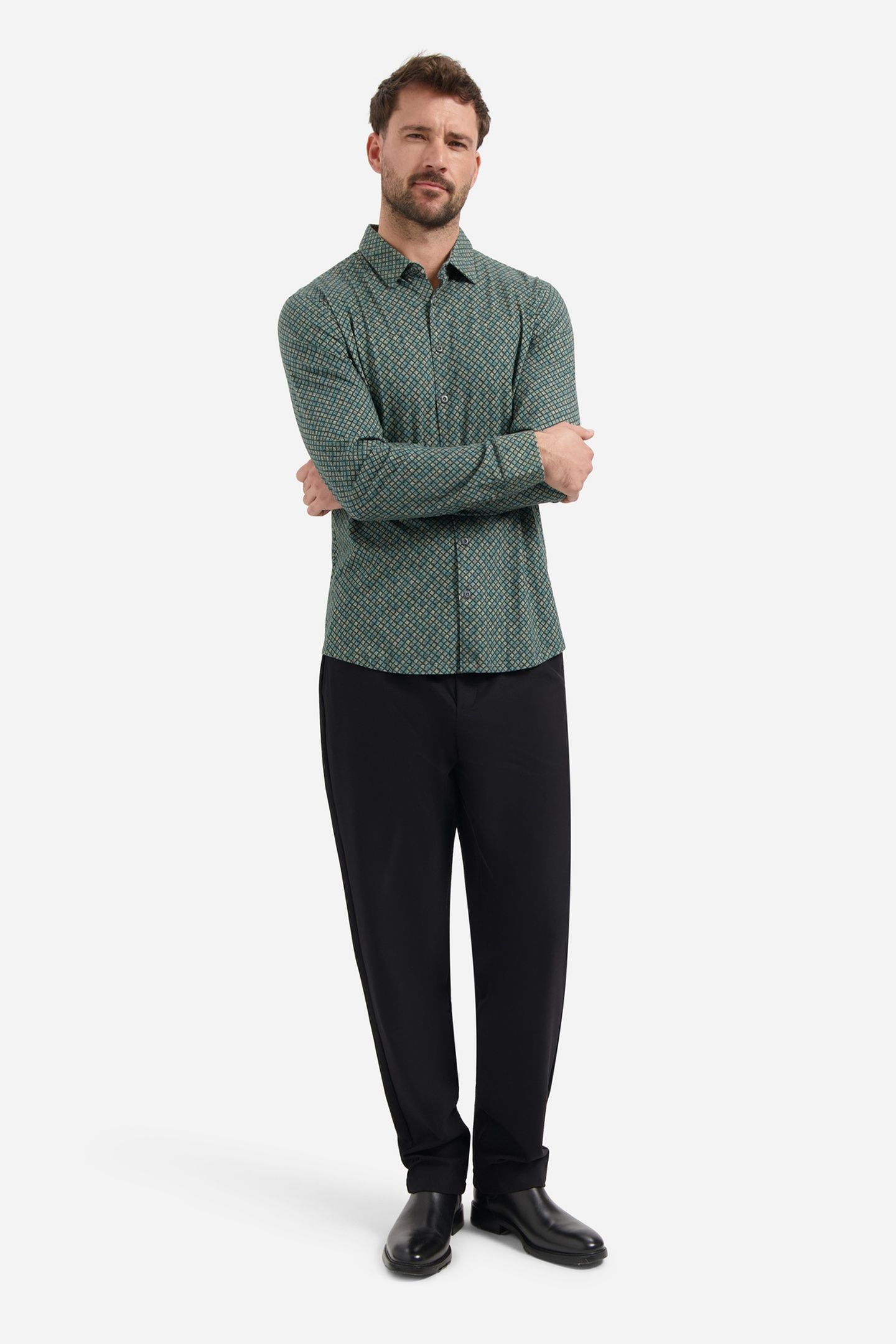 SHIRT JERSEY ALLOVER PRINTED DARK STEEL 3