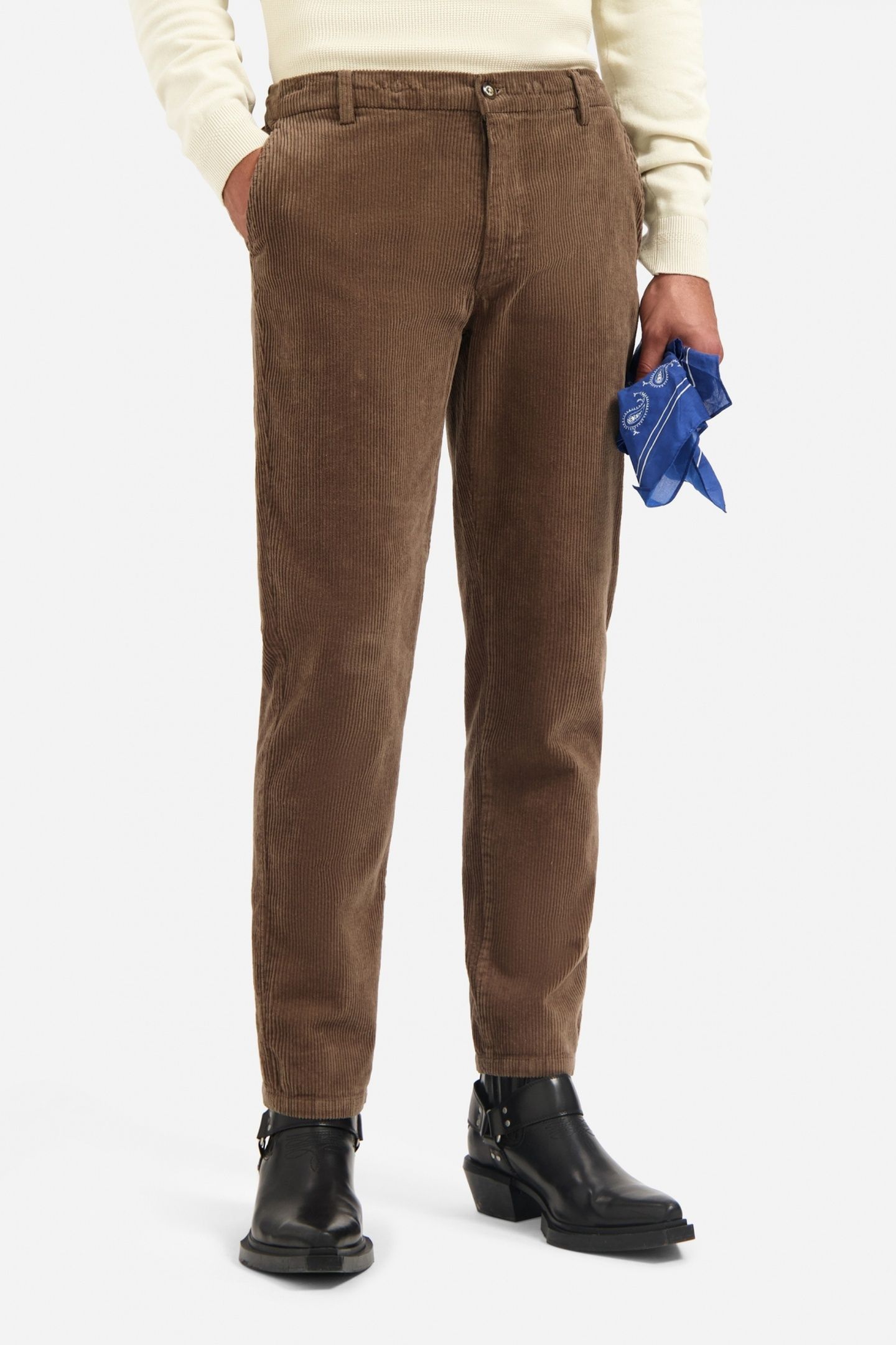 PANTS CHINO STRETCH CORDUROY TAUPE 2