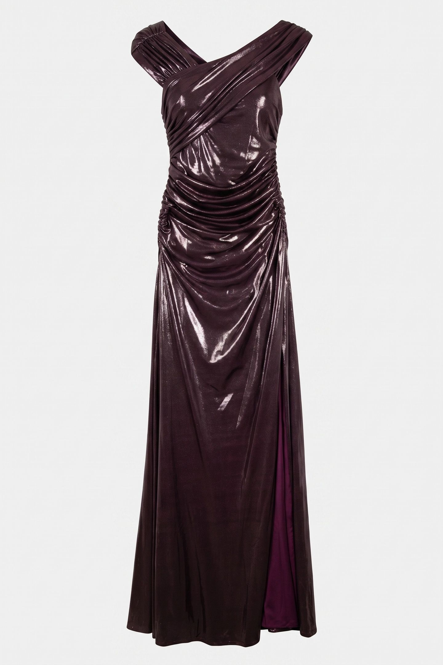 PETRA OFFSHOULDER DR SHINY REGAL PLUM 3