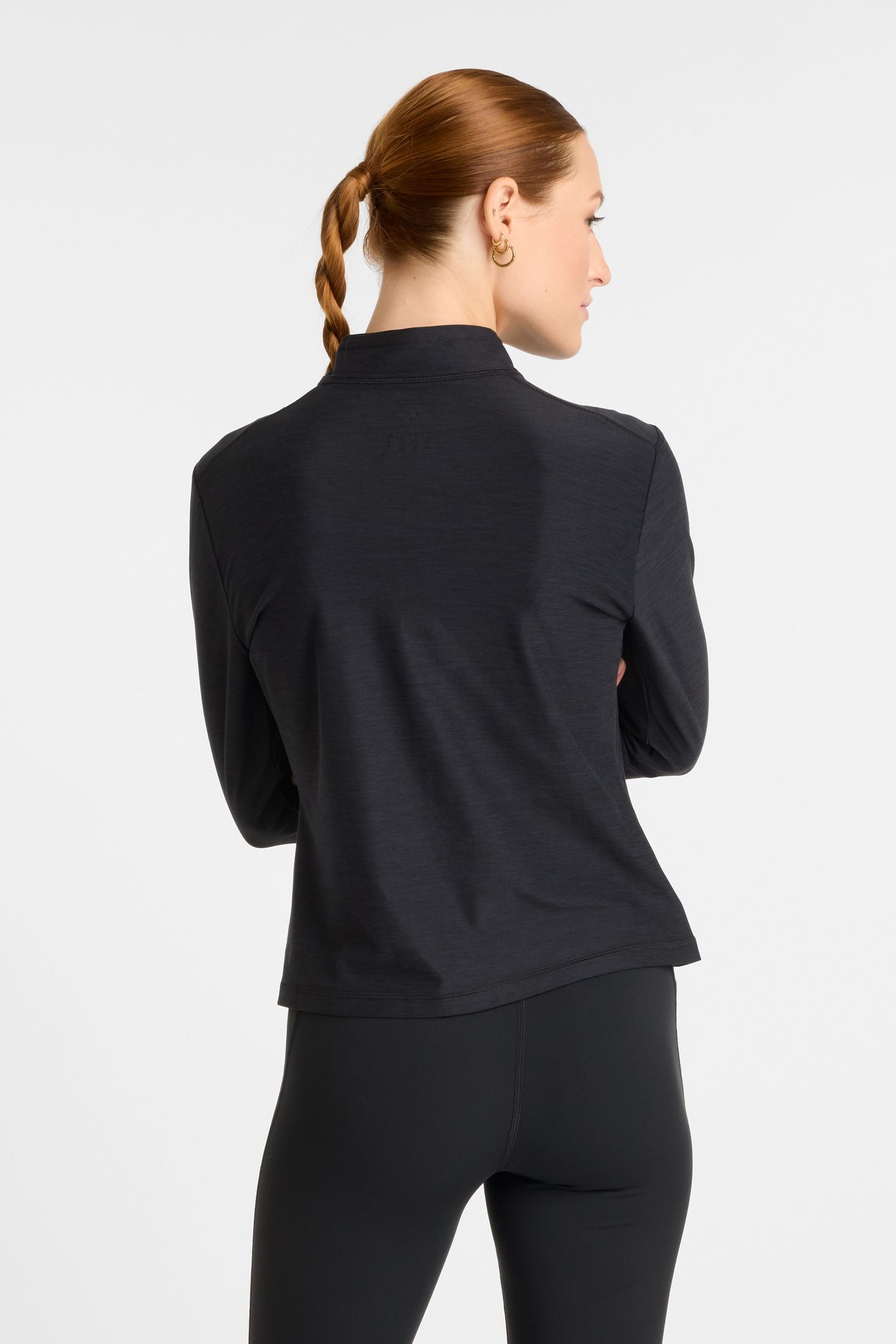 SPACE DYE FULL ZIP BKHEATHR 2