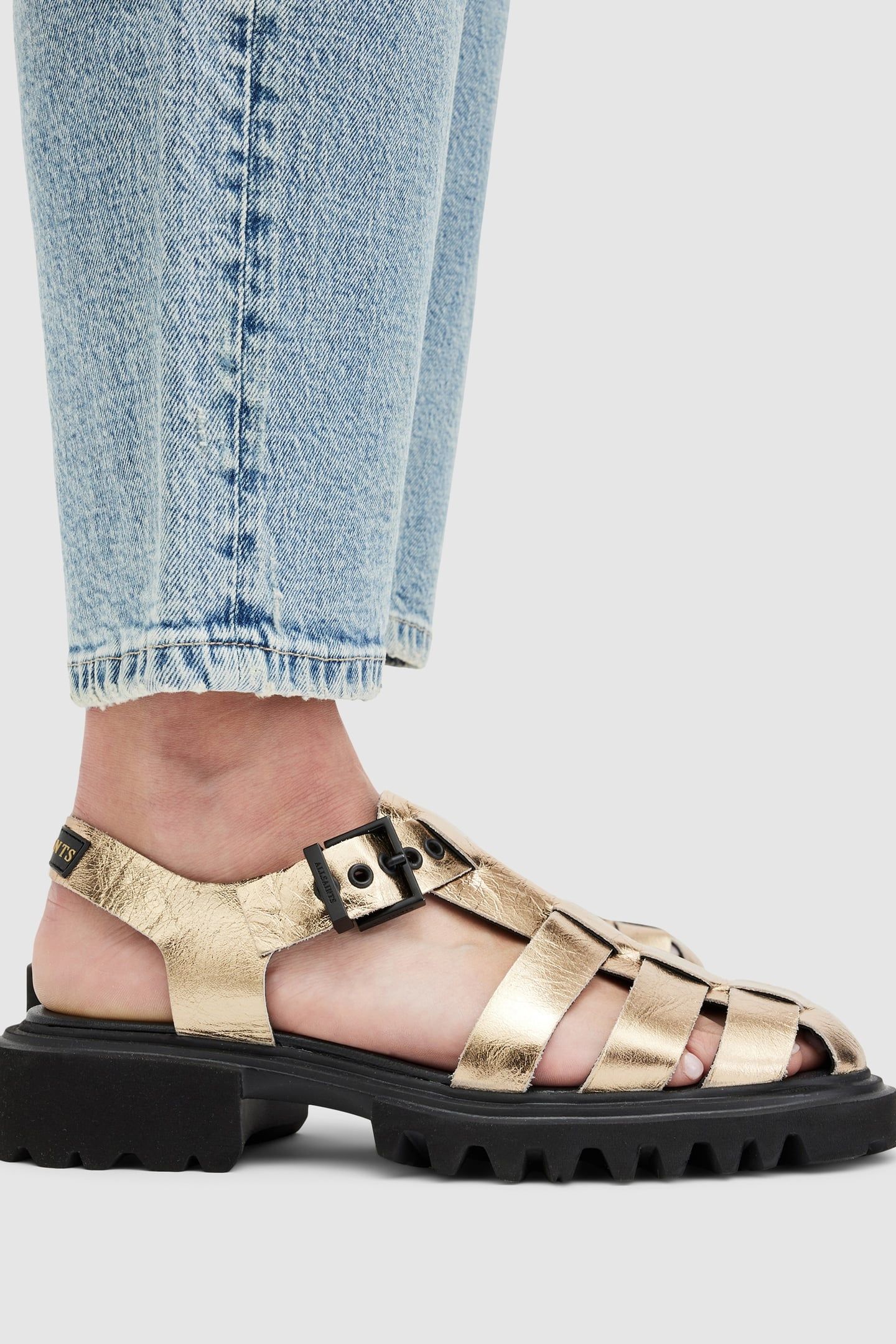 NESSA SANDAL METALLIC GOLD 4