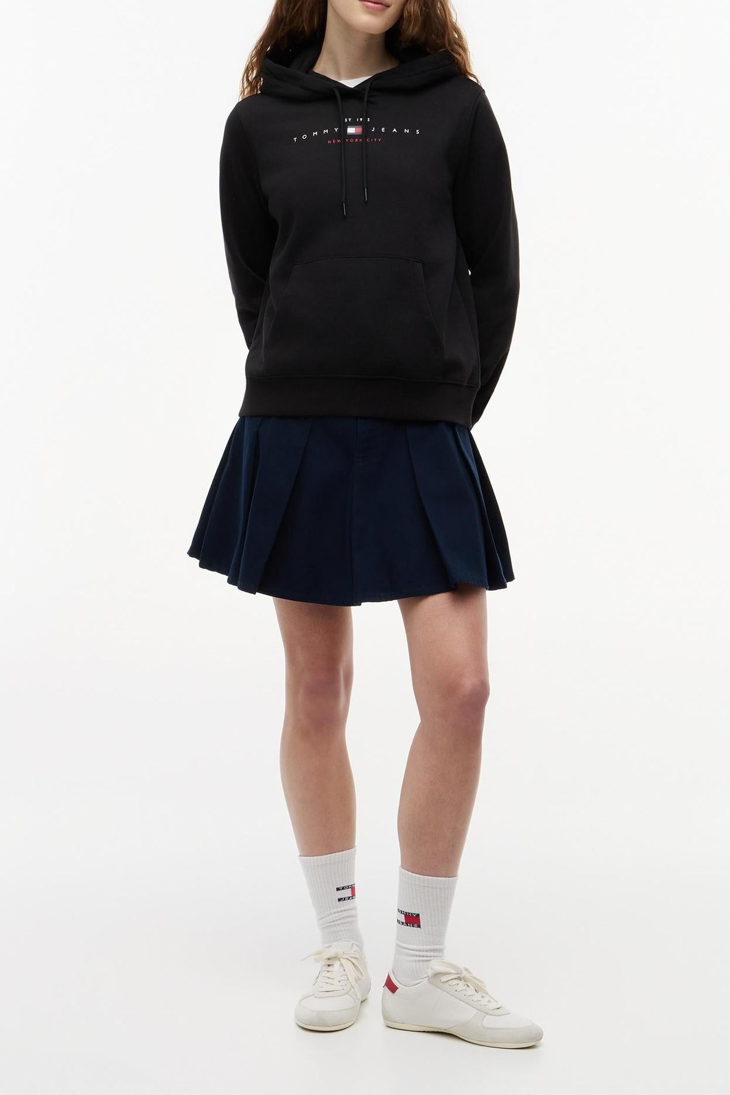 REGULAR US LINEAR HOODIE BLACK 1