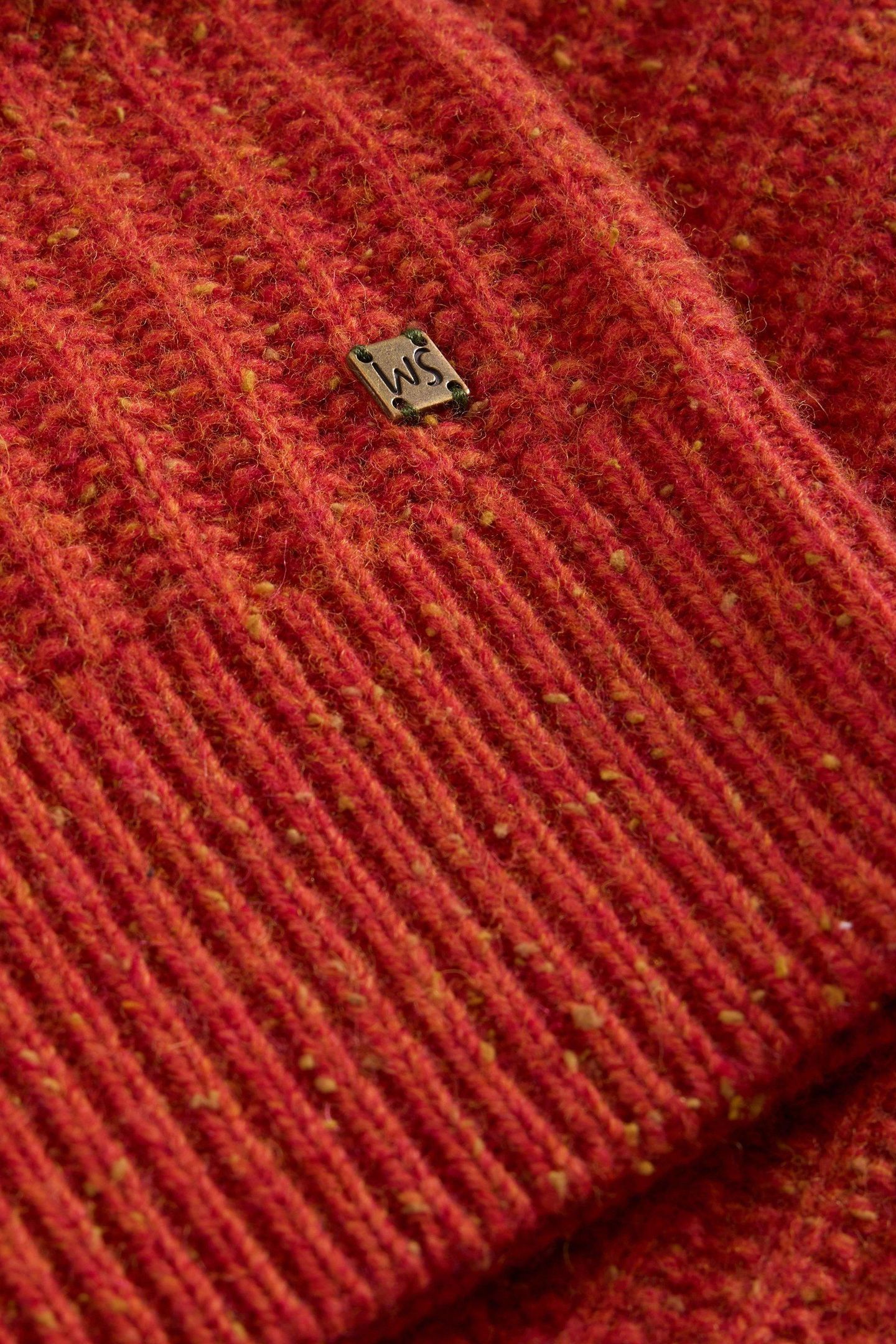 CHUNKY FUNNEL NECK JUMPER ORANGE MULTI 7