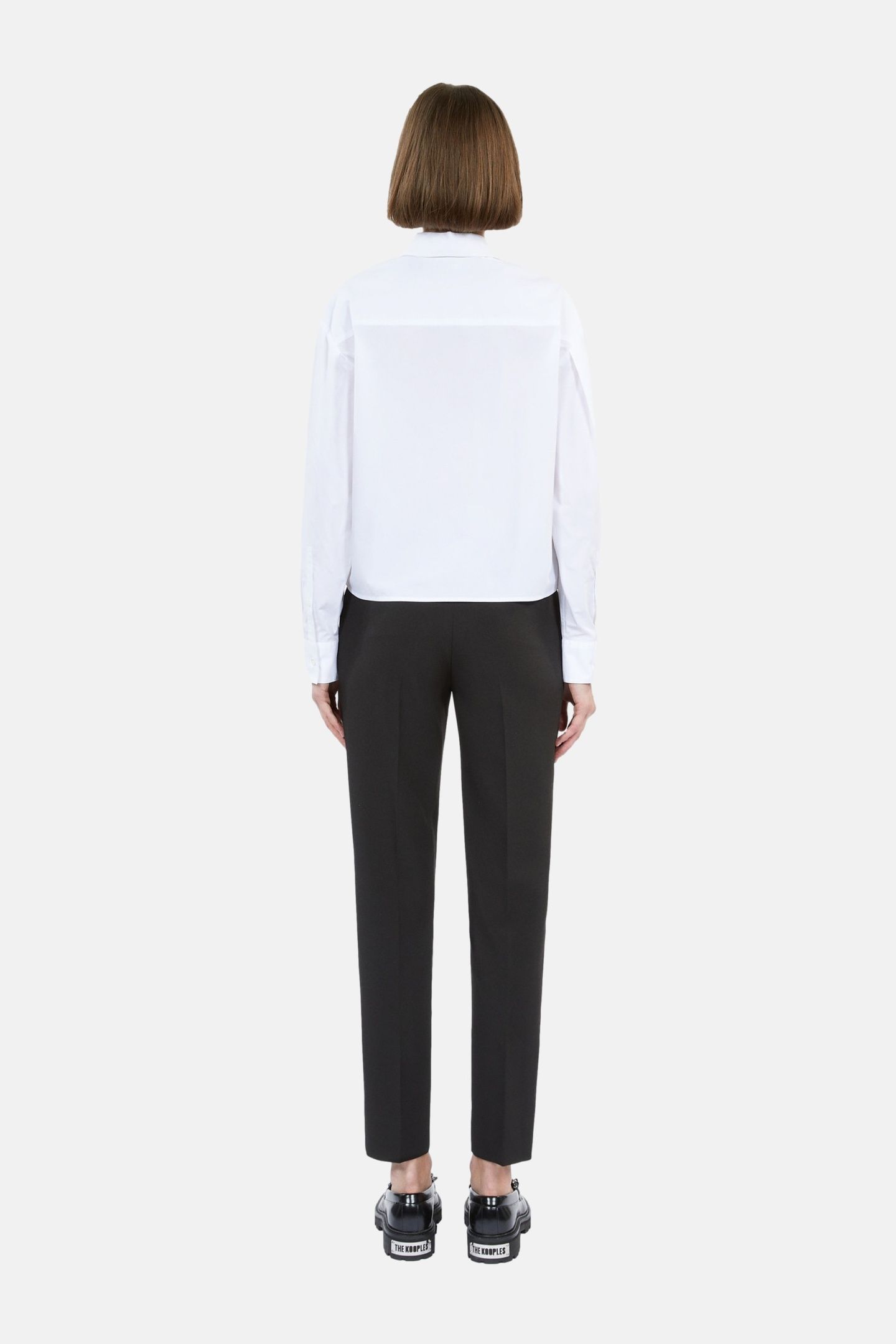 LONG-SLEEVED SHIRT WITH EMBROIDERY DETAIL WHITE 4