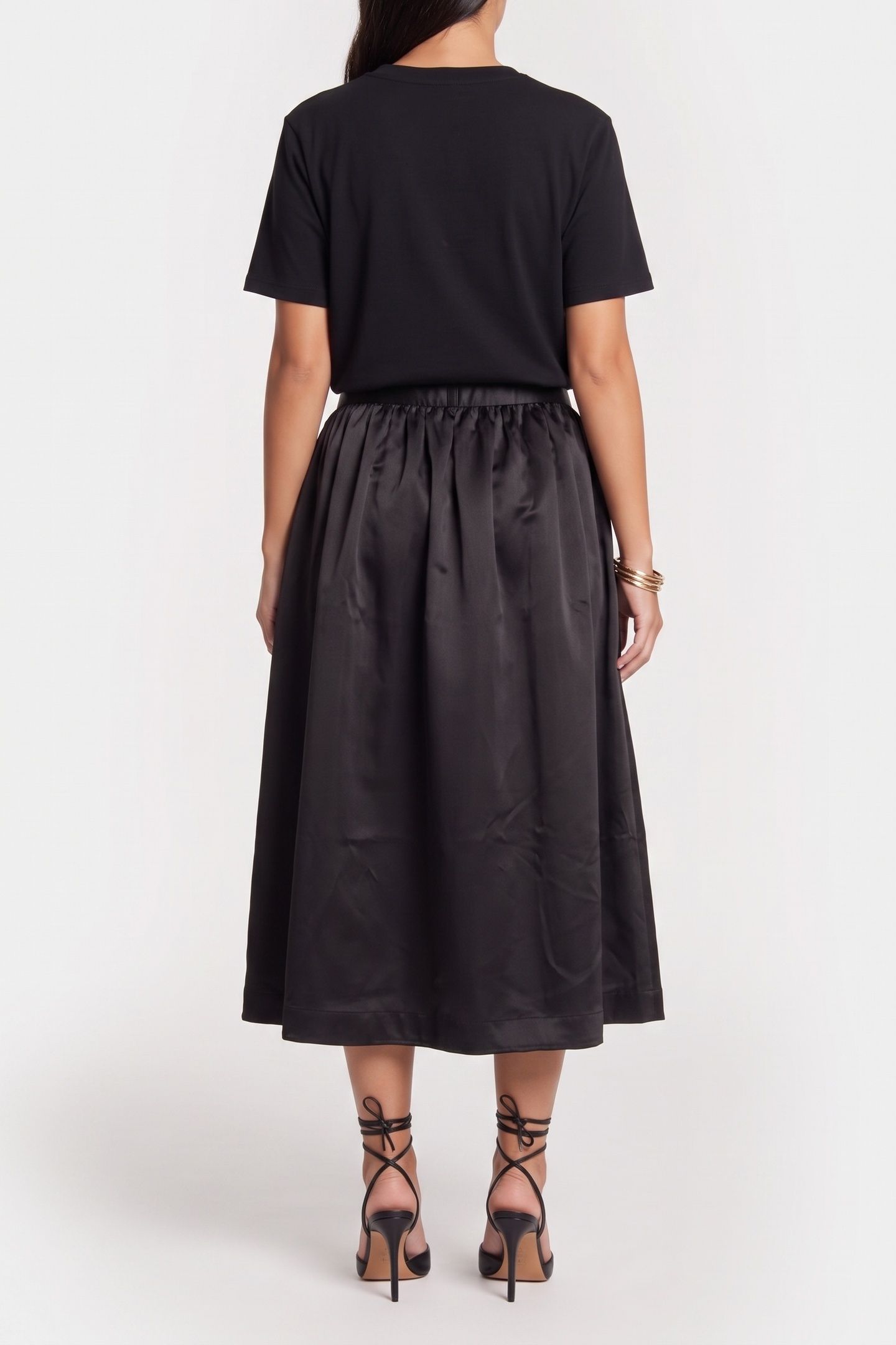 JUDITH TAFETTA SKIRT BLACK 2