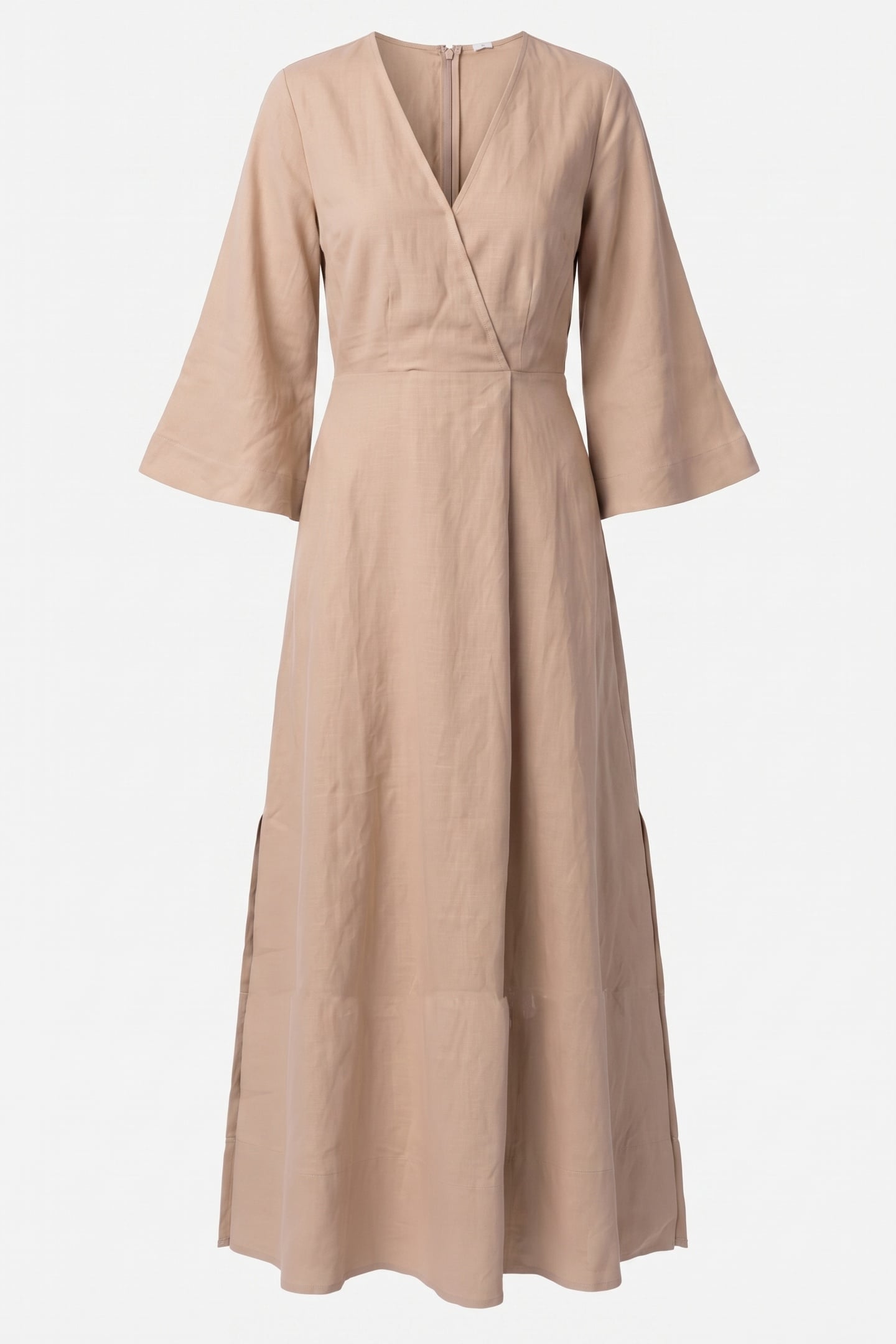 GIA KIMONO DRESS BEIGE 3
