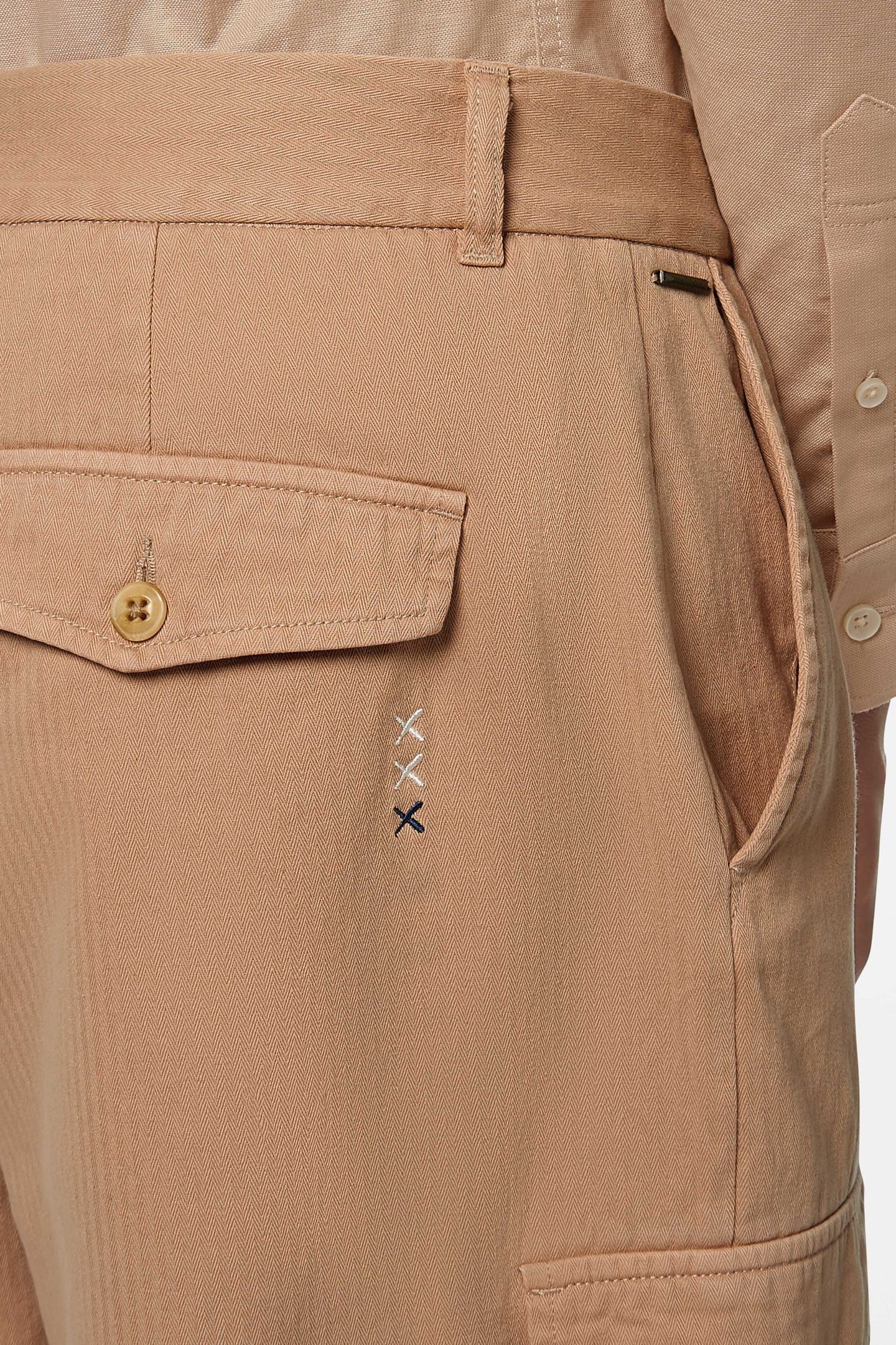 DAZE - GARMENT-DYED HERRINGBONE CARGO PANT SOFT CAMEL 6