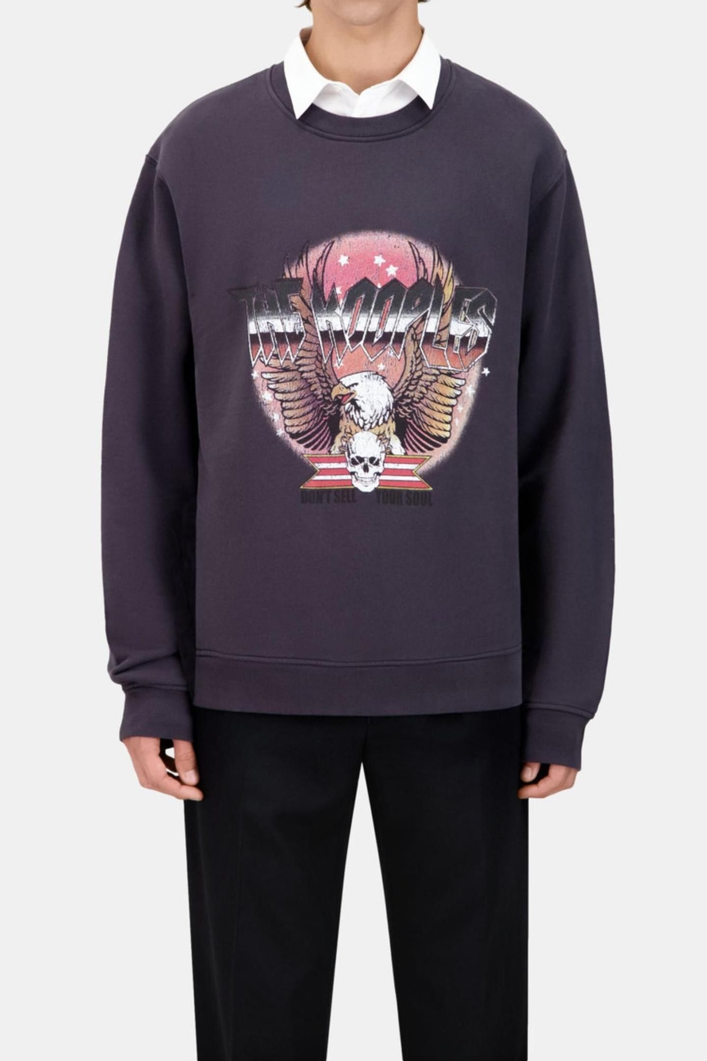 SWEATSHIRT WITH EAGLE PRINT CARBONE 2