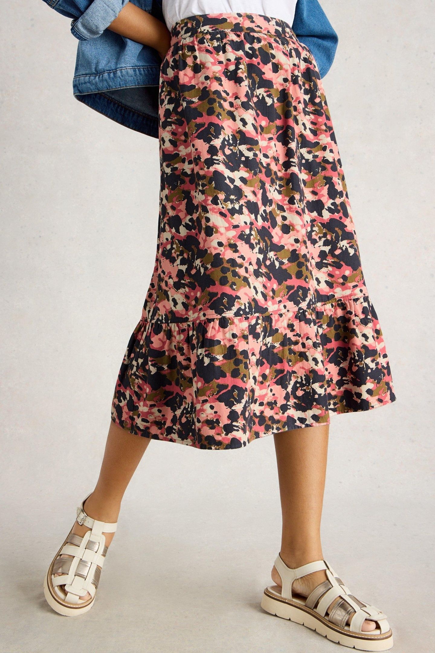 AVA REVERSIBLE SKIRT GREEN MULTI 8