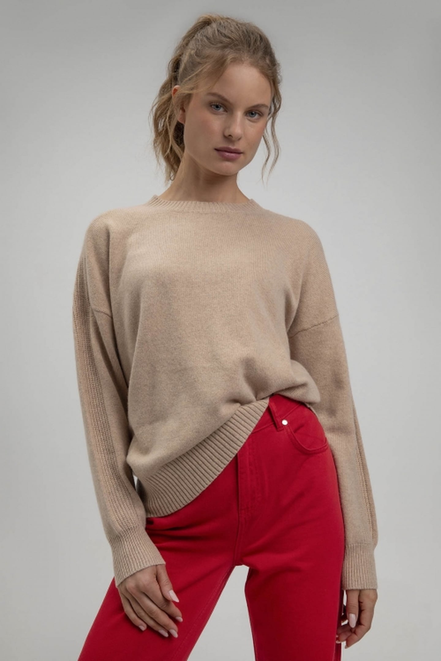 SKIP SWEATER SAND 1