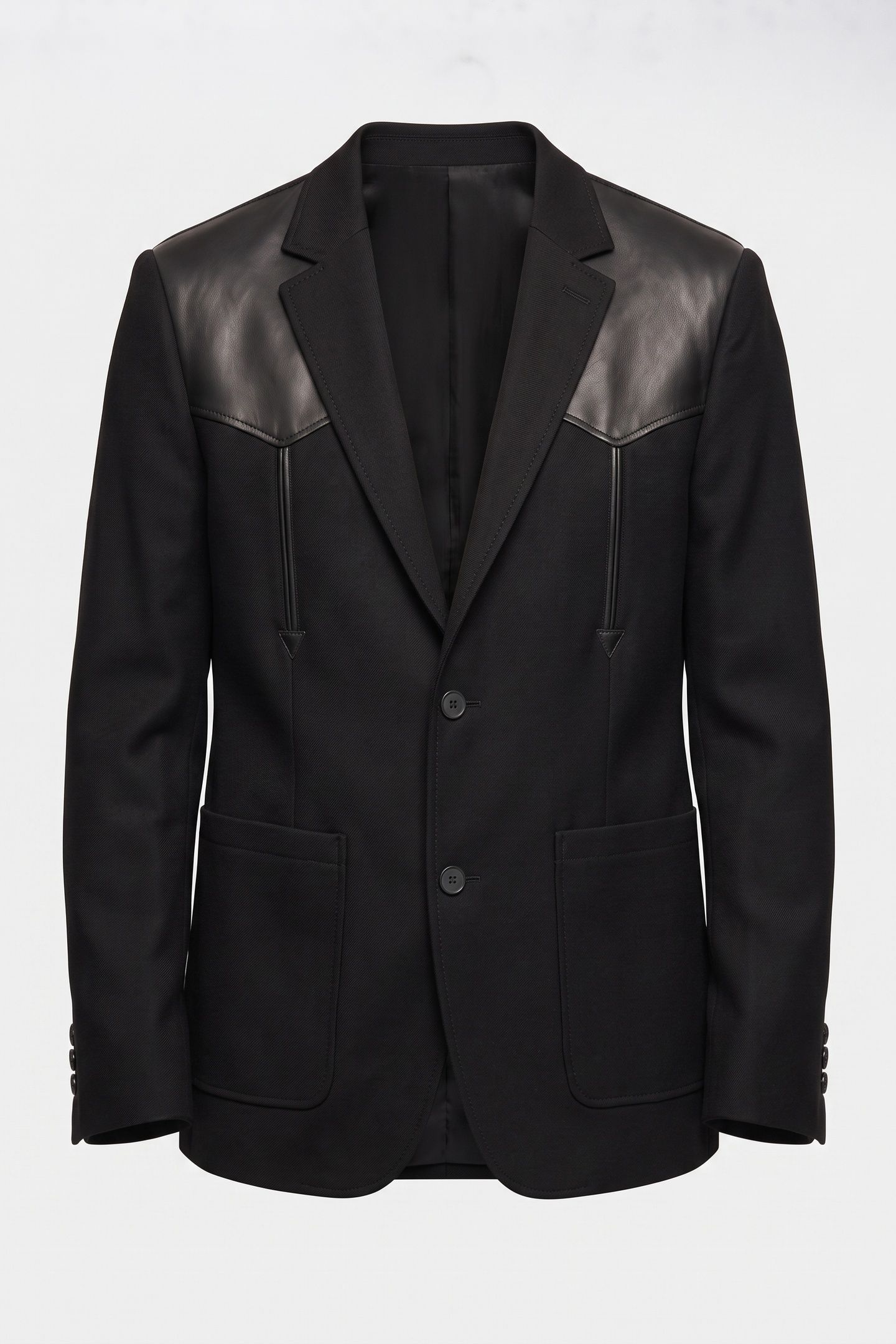 OVERSIZED JACKET WITH WESTERN DETAILS BLACK 3
