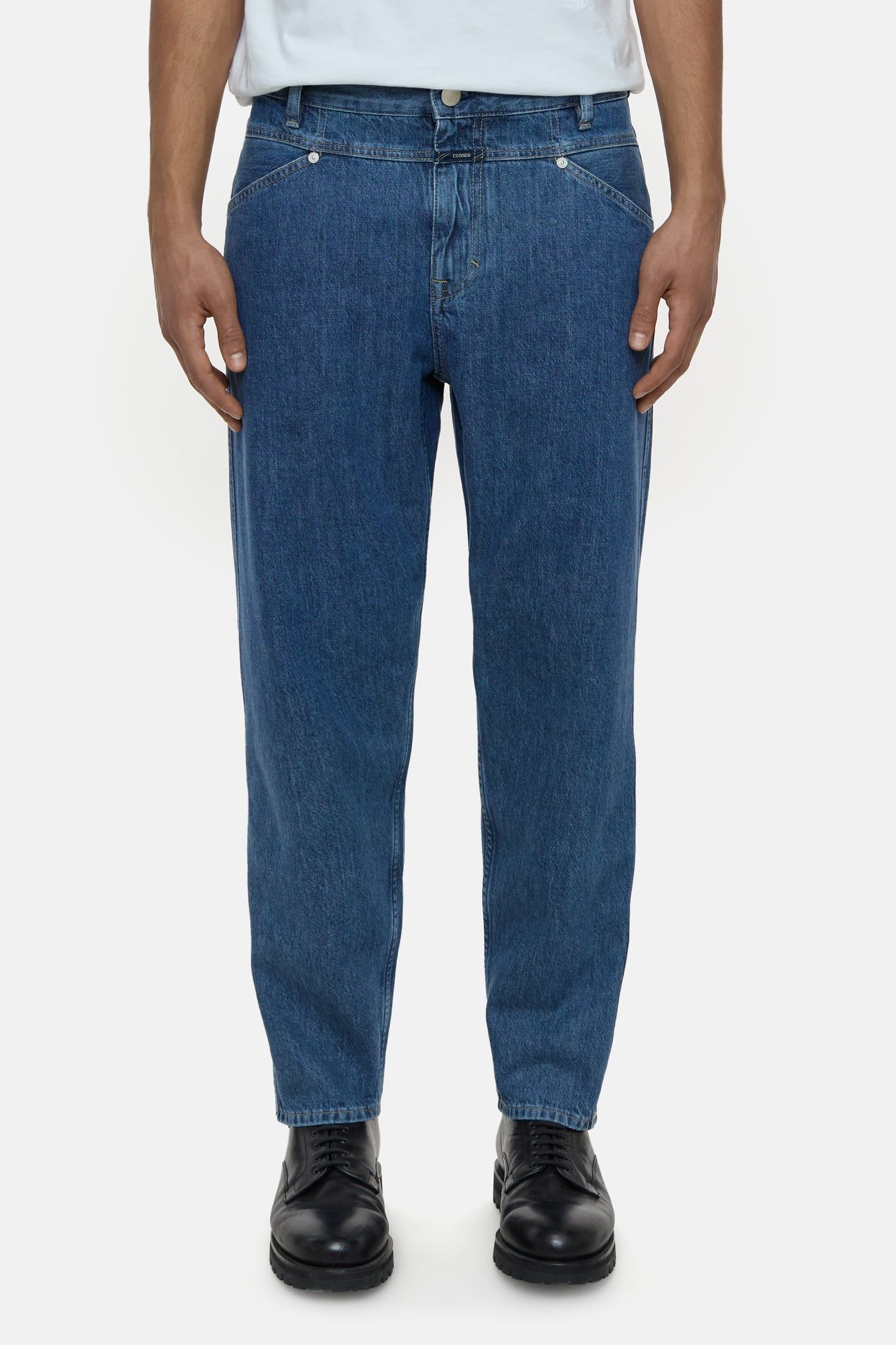 X-LENT TAPERED JEANS MID BLUE 1