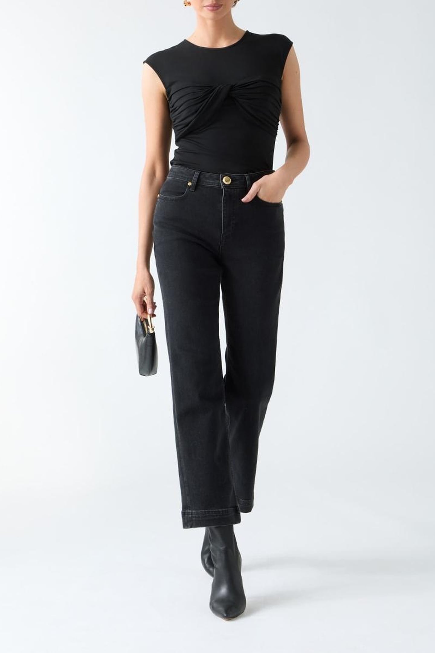 AMELIA CREW NECK SL JET BLACK A996 2
