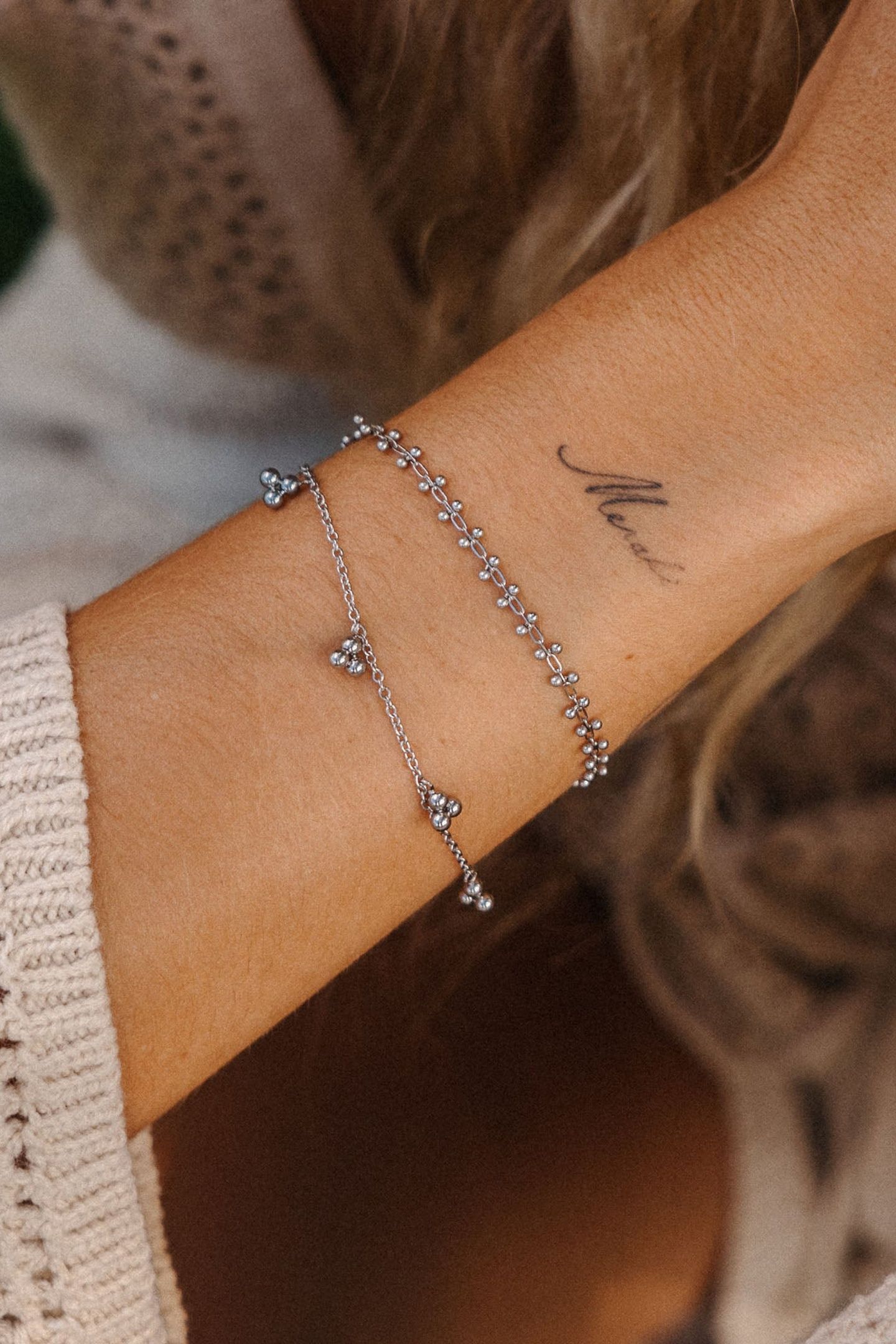 SEED ARMBAND SILVER 6