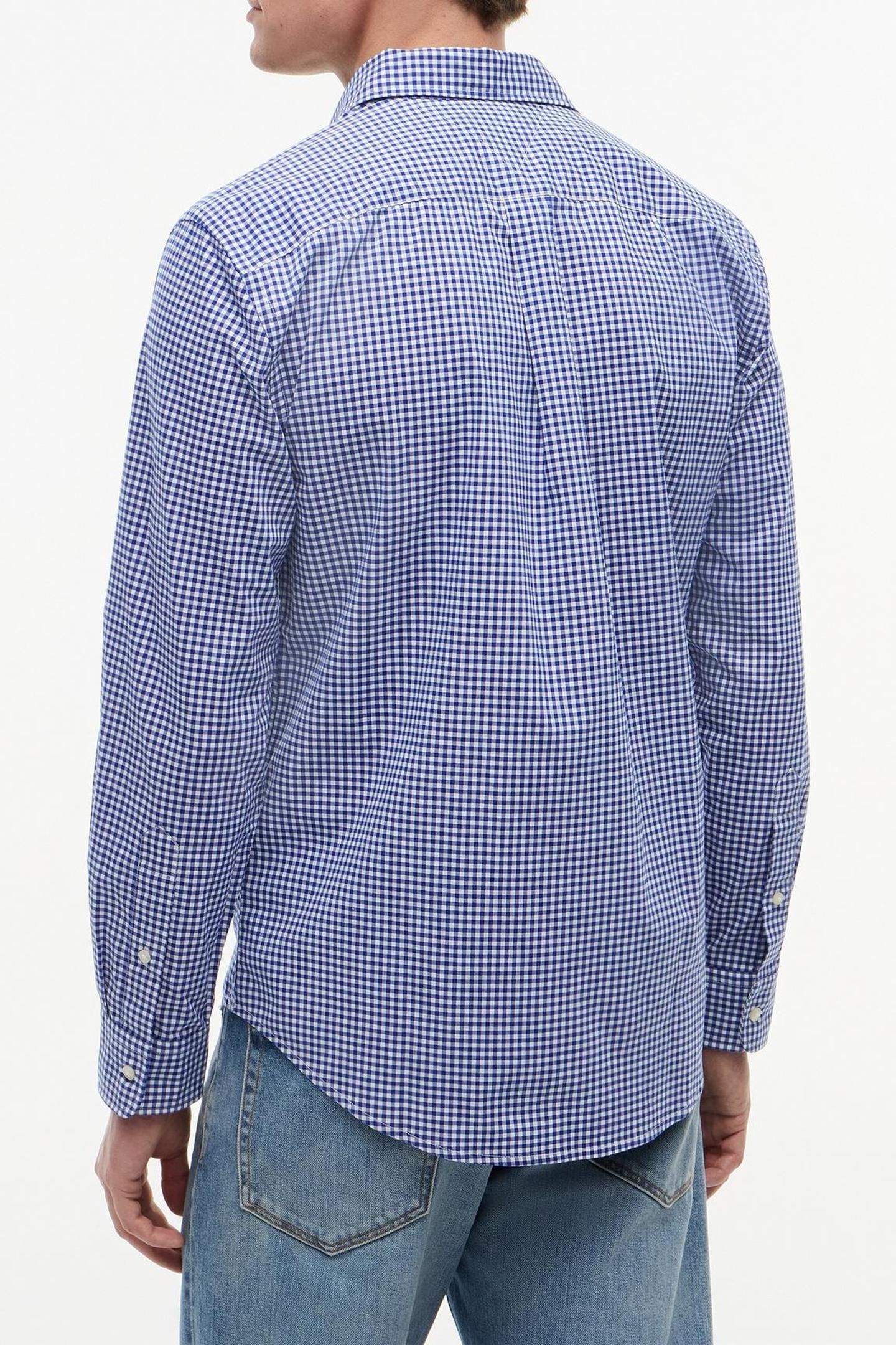 FLEX POPLIN GINGHAM WEDGE BLUE/CHECK 2