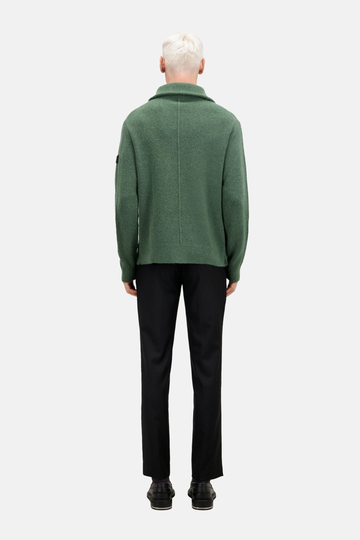 TRUCKER COLLAR SWEATER FOREST 3