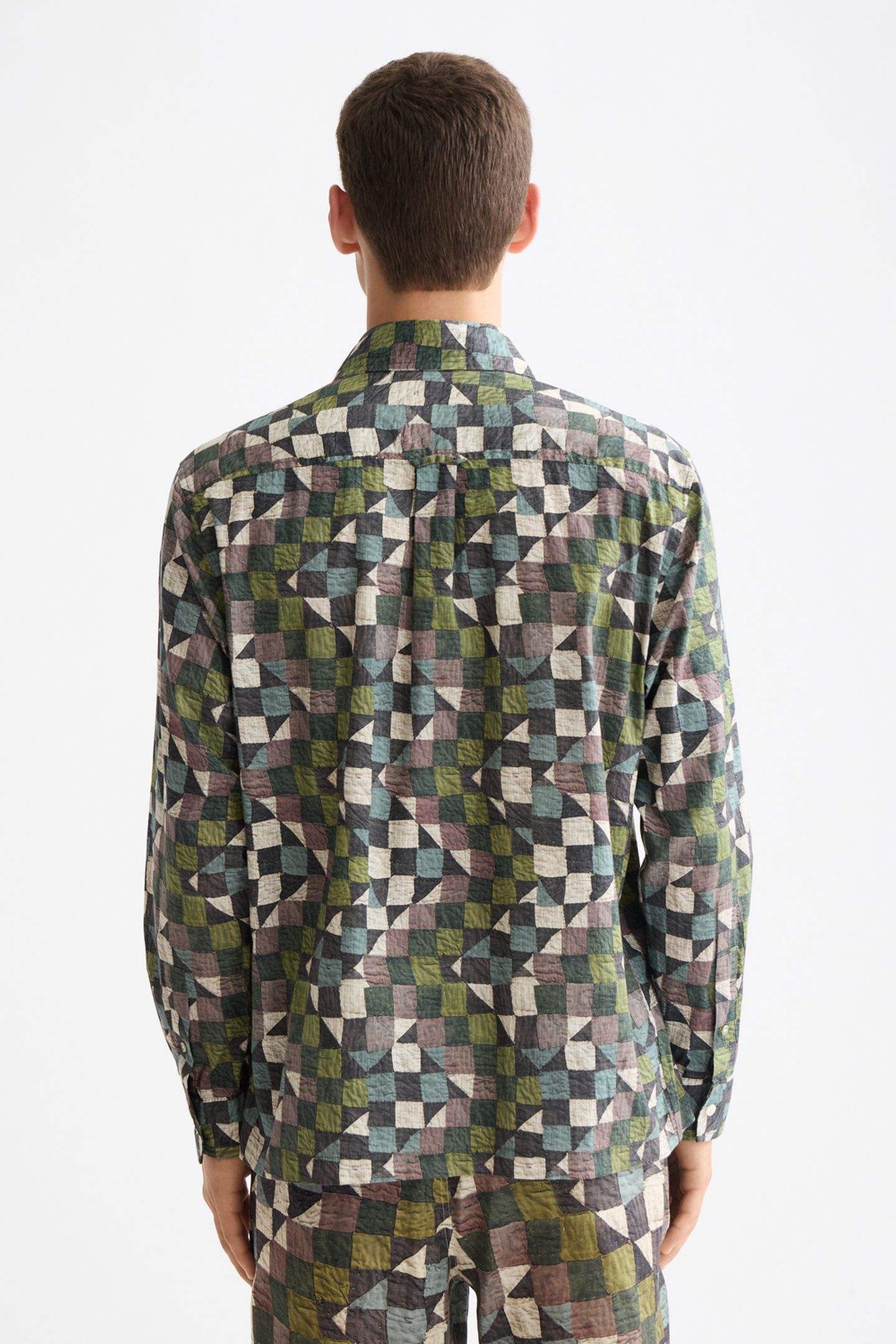 PRINTED RELAXED-FIT SHIRT ZIG ZAG PATCHWORK MULTI 3