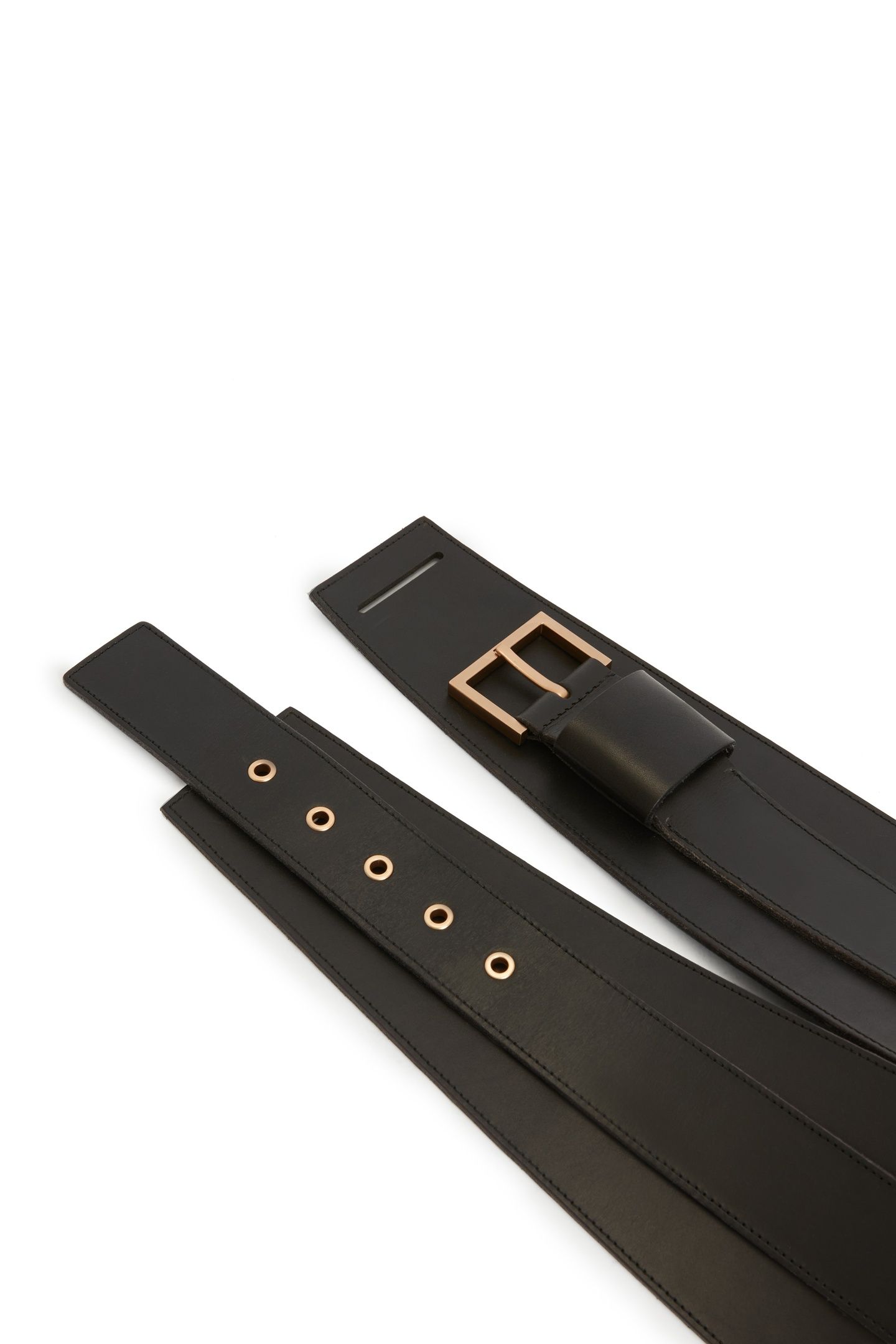 HARLOW WAIST BELT BLACK/WARM BRASS 4