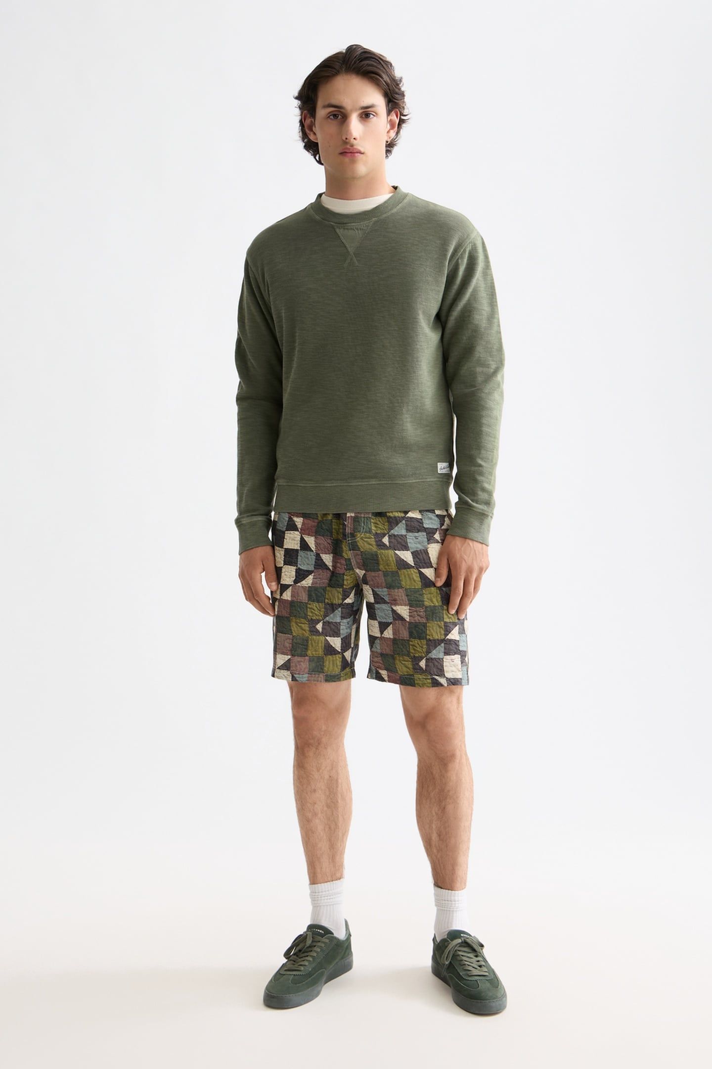 G/D STRUCTURED SWEATSHIRT THYME 1