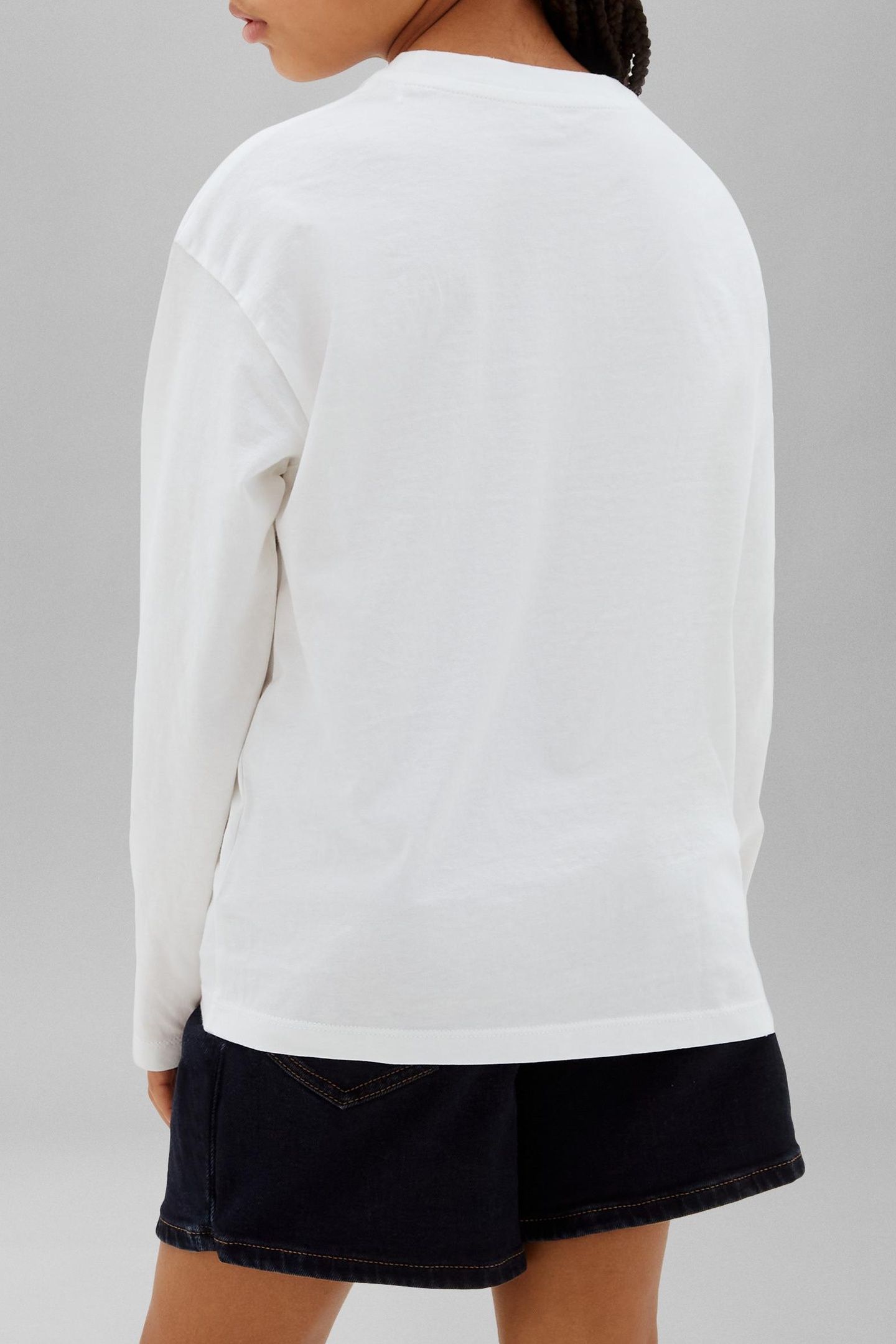 UNISEX SMALL CHEST MONOLOGO BRIGHT WHITE 3
