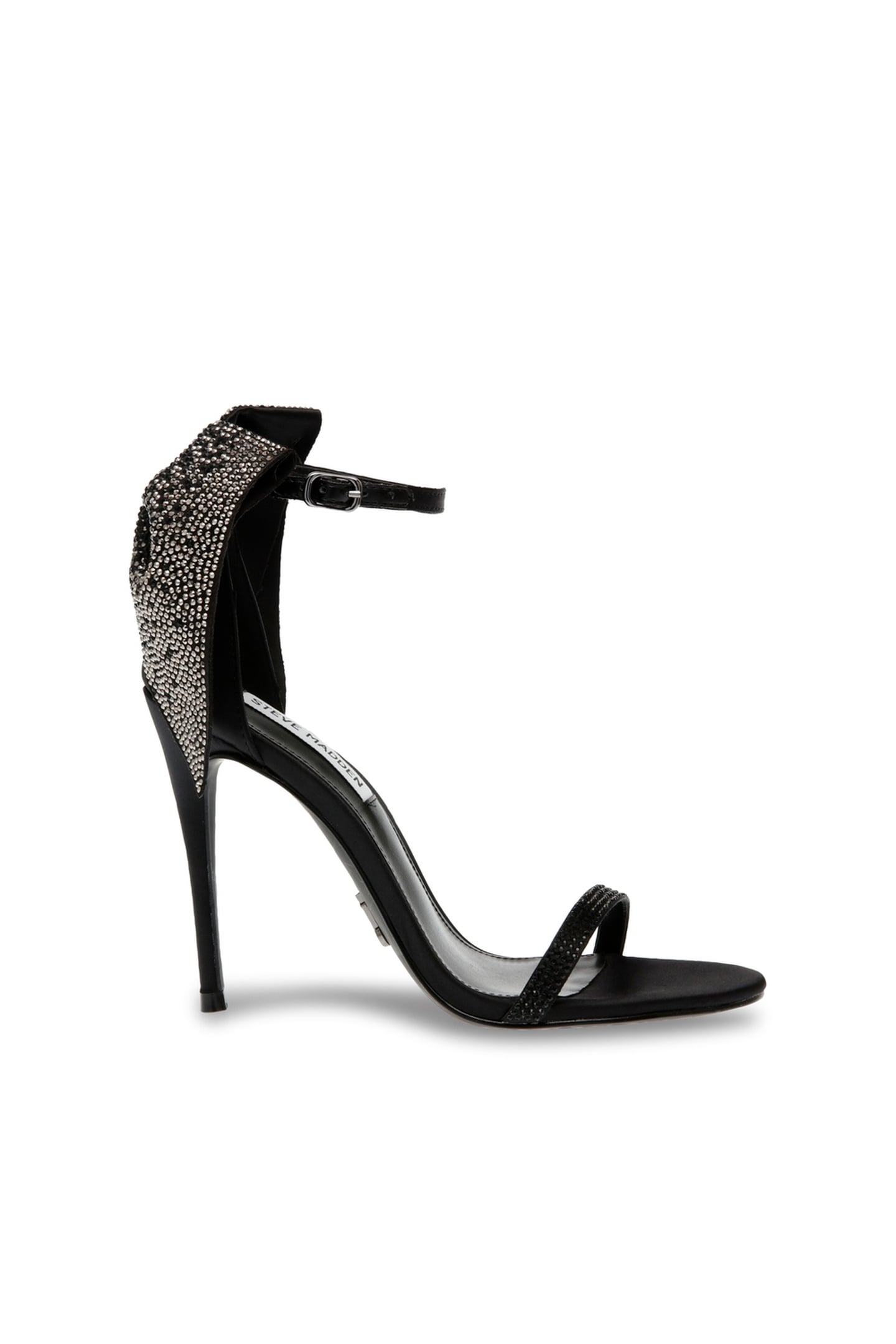 BELLAROSA SANDALS BLACK SATIN 1