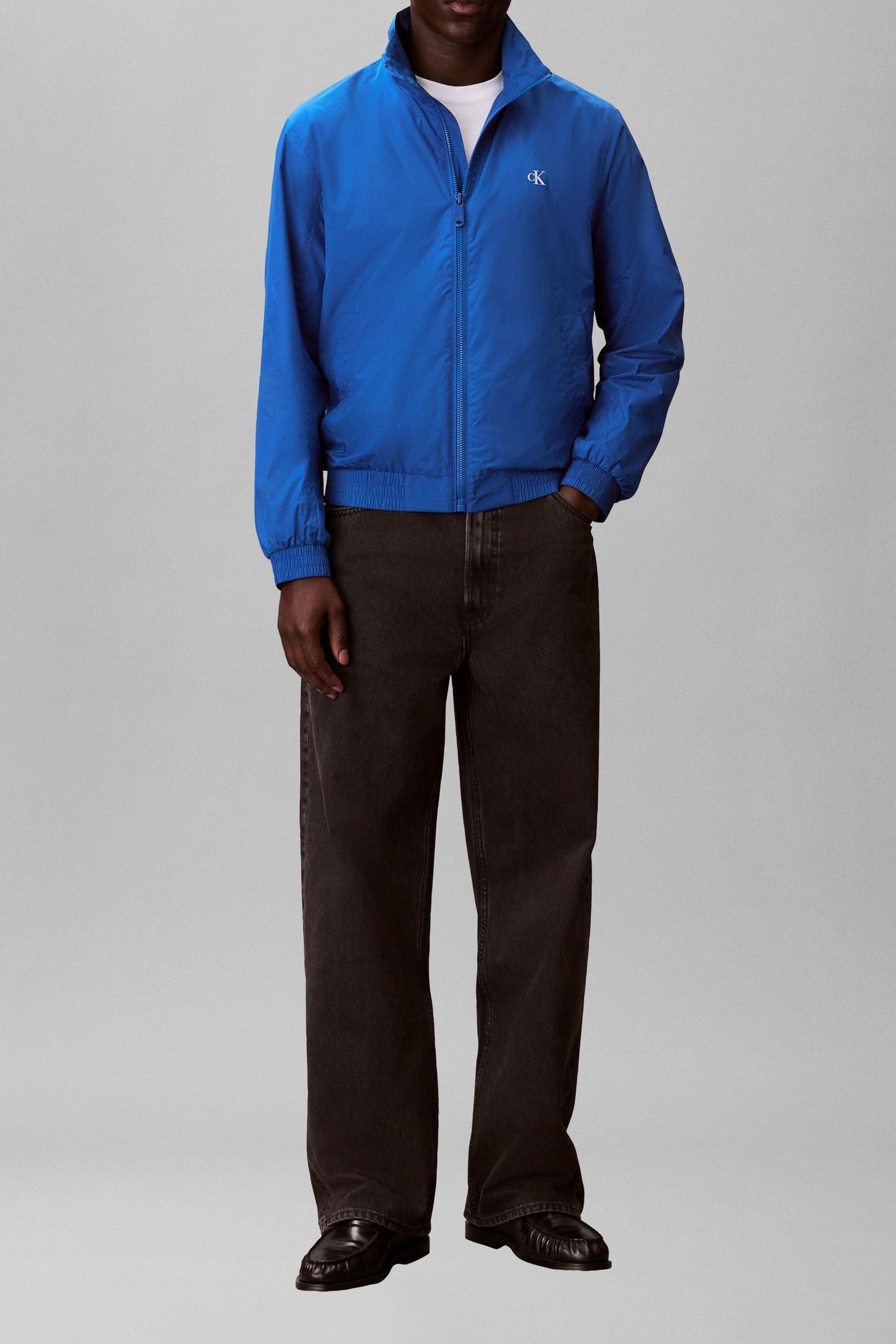 LONG SLEEVE UNFILLED NYLON HARRINGTON CLASSIC BLUE 1