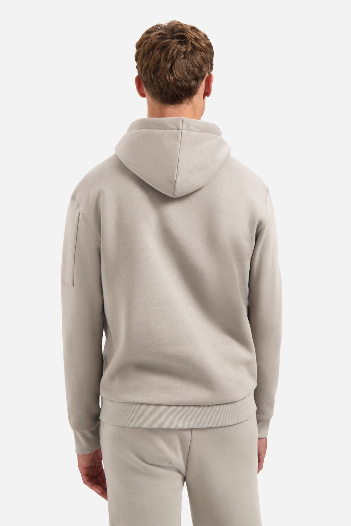 SWEATER HOODED BRUSHED CLAY 3