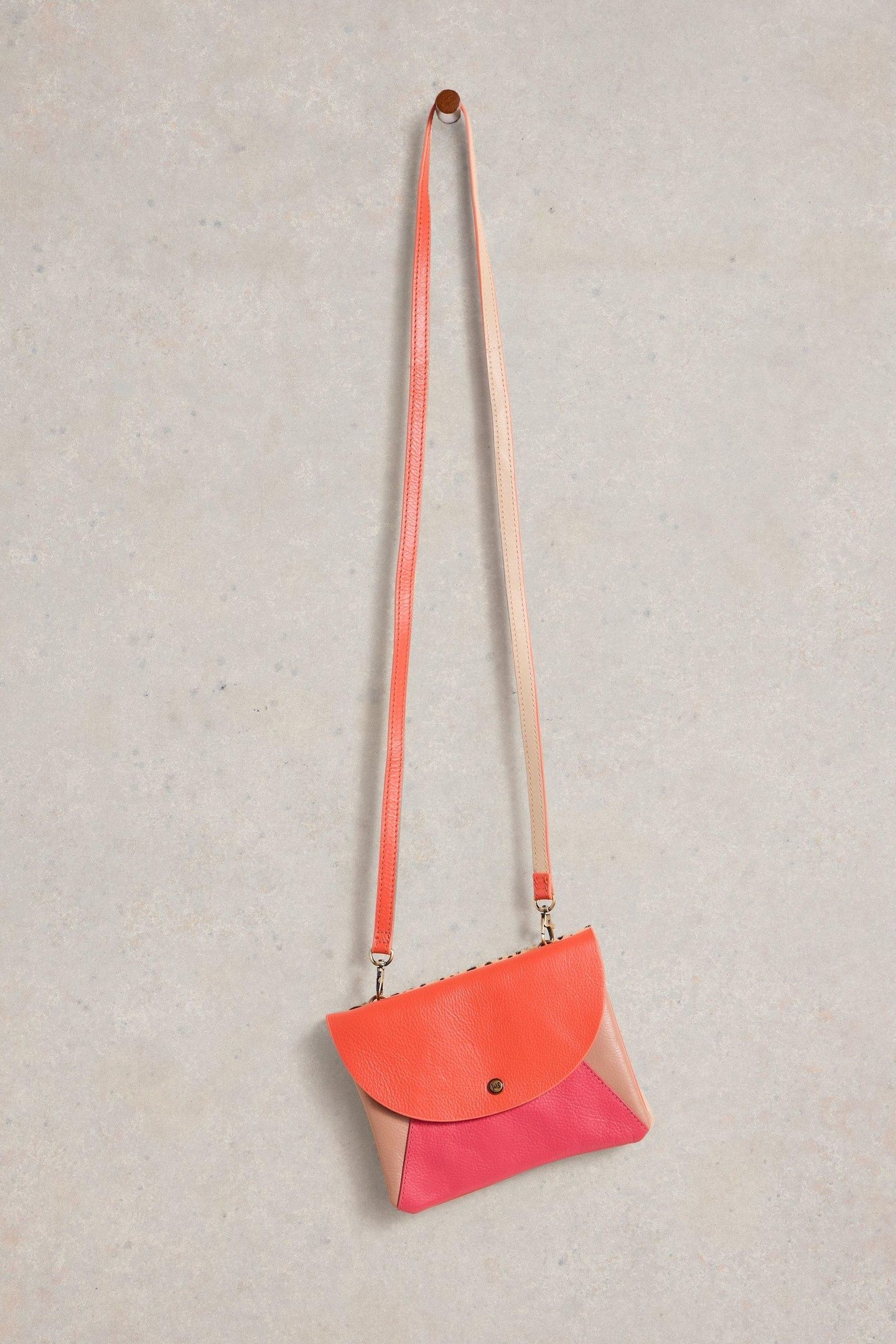 COCO DOUBLE POUCH CROSSBODY PINK MULTI 2
