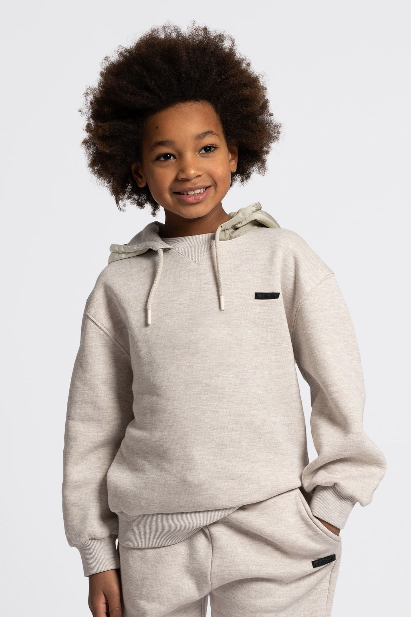 BANKS OVERSIZED MELANGE HOODIE TAUPE MELANGE 1