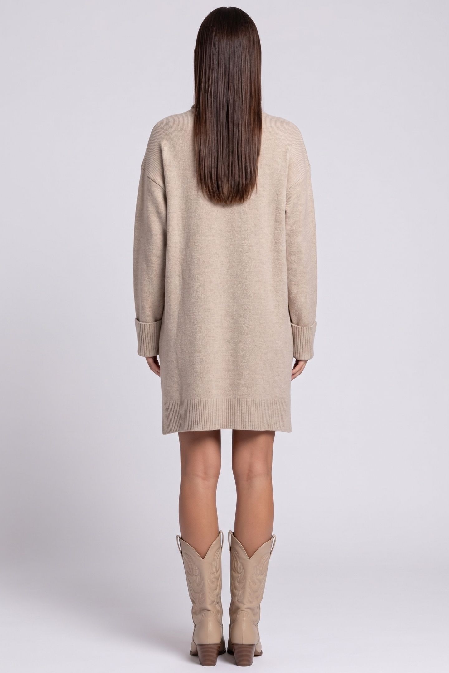 SABRINA DRESS BEIGE 2