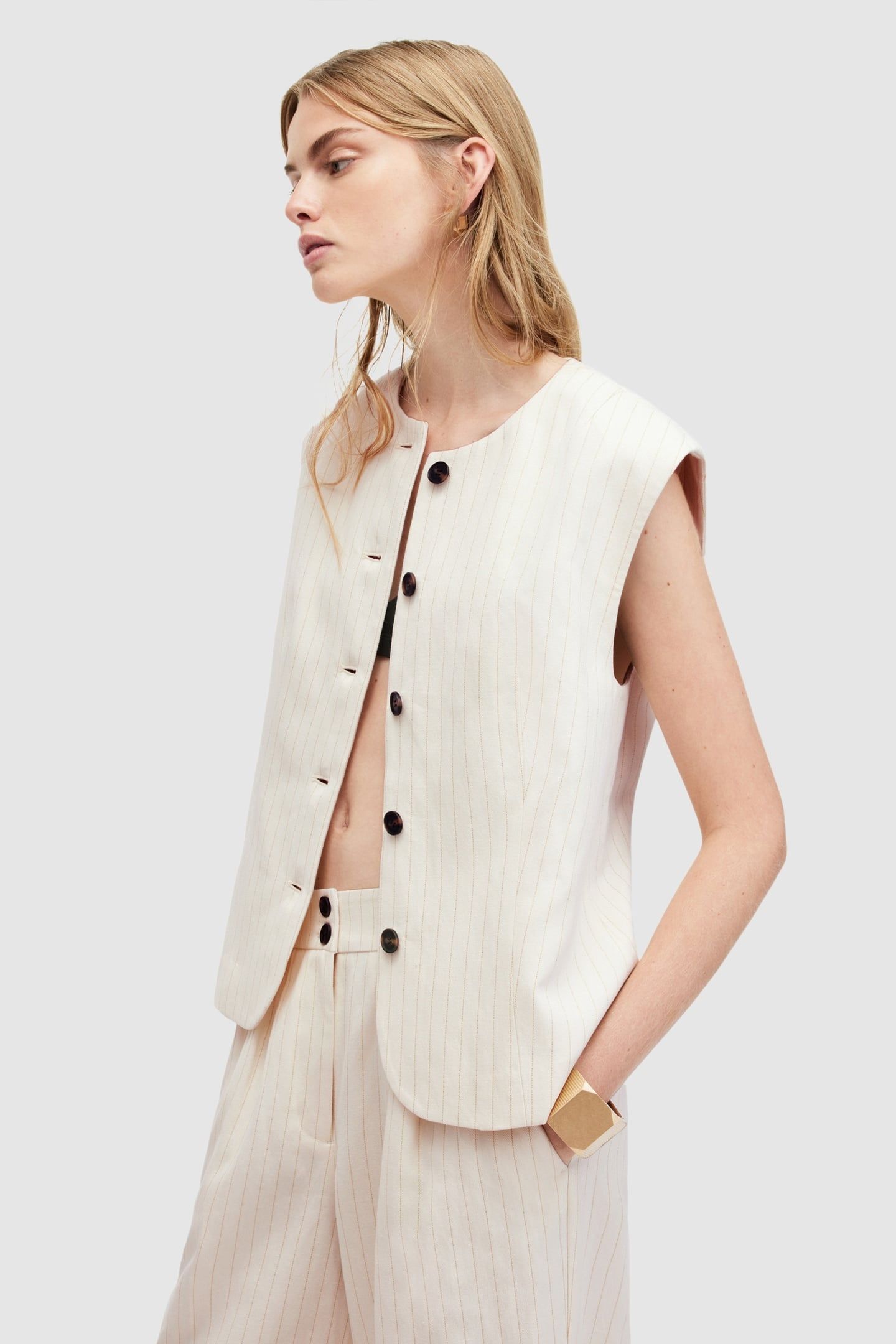PAYTON WAISTCOAT IVORY WHITE 4