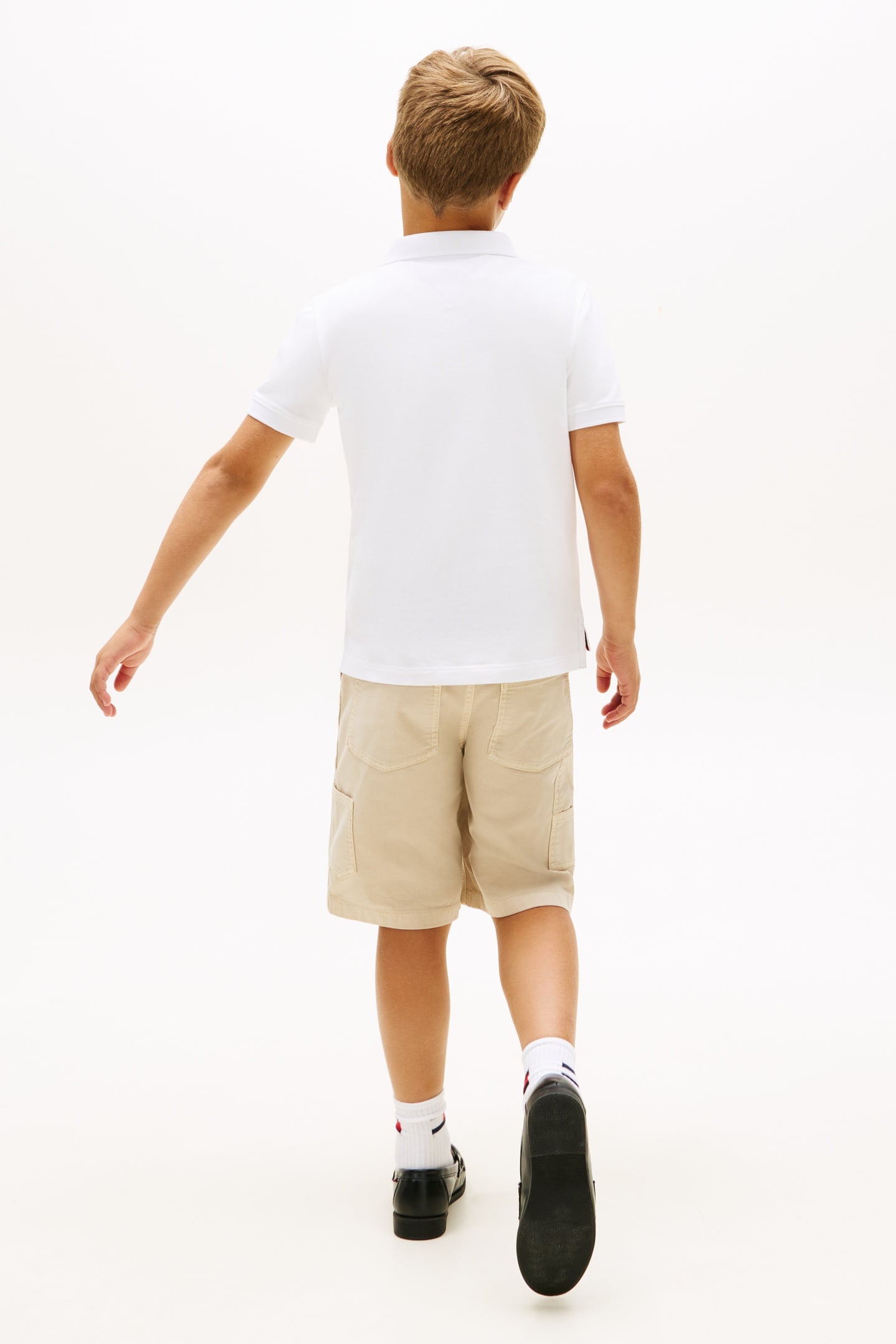 BOYS WAVY FLAG POLO WHITE 3