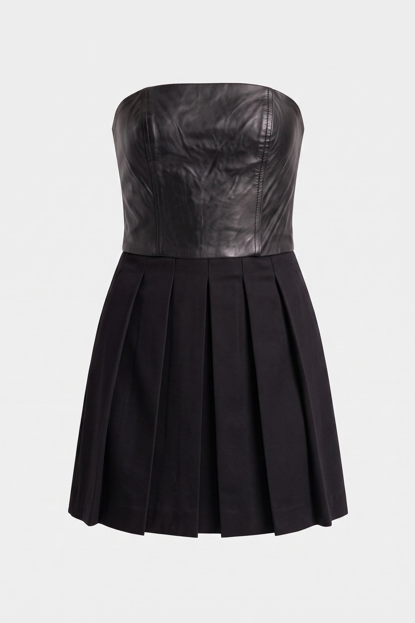 BUSTIER ROBE DETAIL CUR BLACK 3