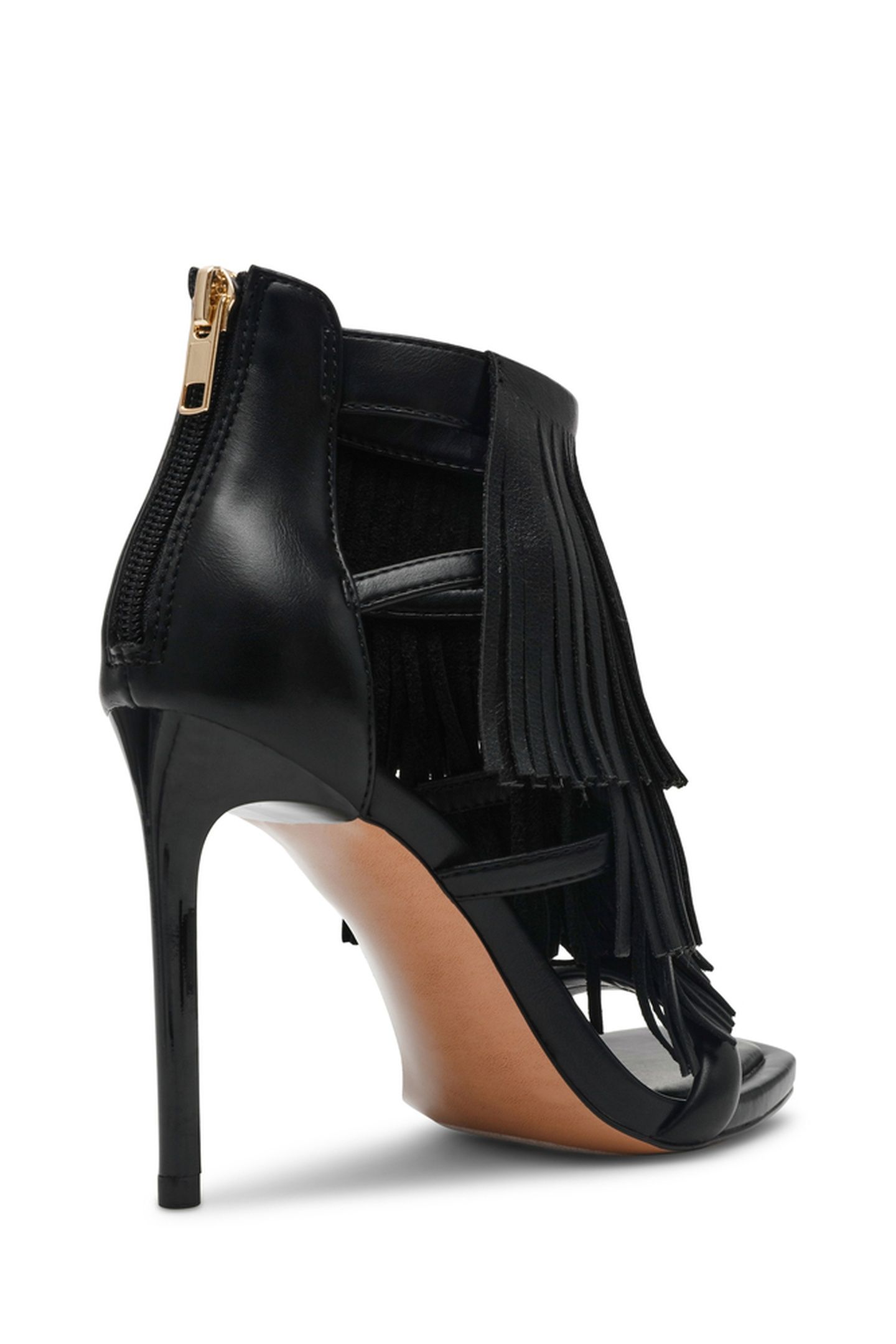 FRINGZY SANDALS BLACK LEATHER 3